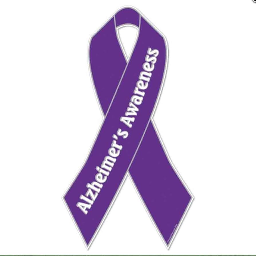purple ribbon Alzheimer's Awareness