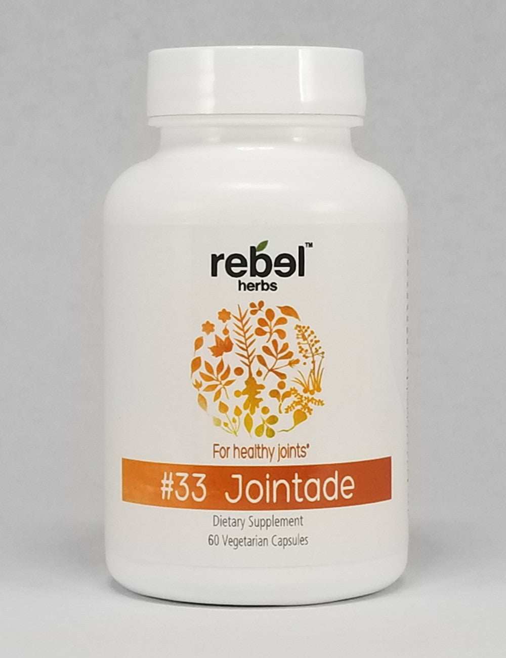 #33 Jointade 60 capsules gallery 1 showing white bottle with herbal logo Support Greg Profits Pay for Alzheimer’s Treatments