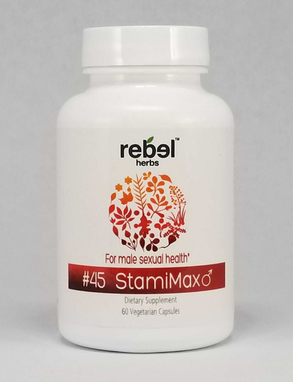 #45 Stamimax 60 capsules gallery 1 showing white supplement bottle with herbal design Support Greg Profits Pay for Alzheimer's Treatments