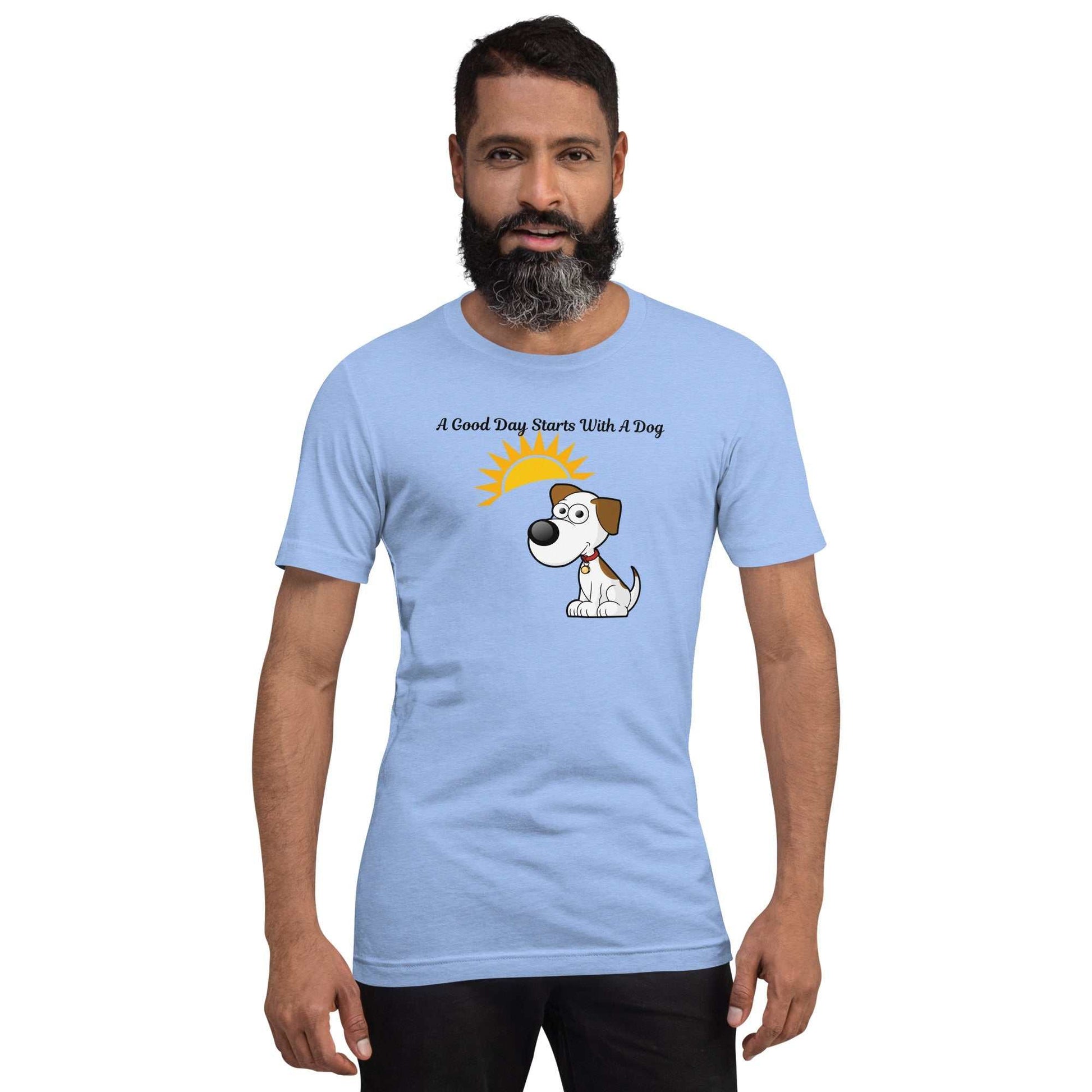 A Good Day Starts With A Dog T-Shirt for Unisex - Greg's AZ Store