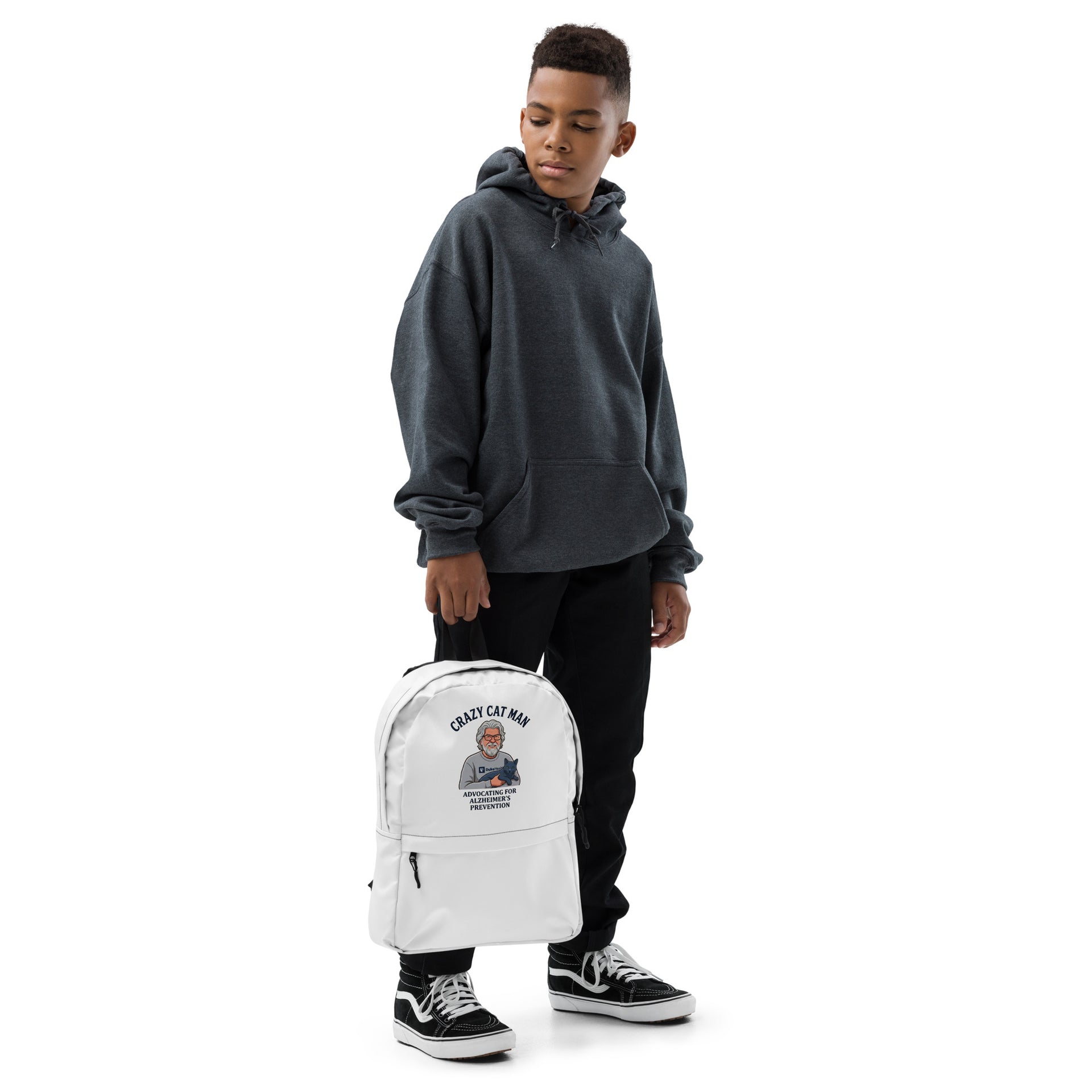 Cat Man Signature Backpack | Support Alzheimer's Prevention with Style
