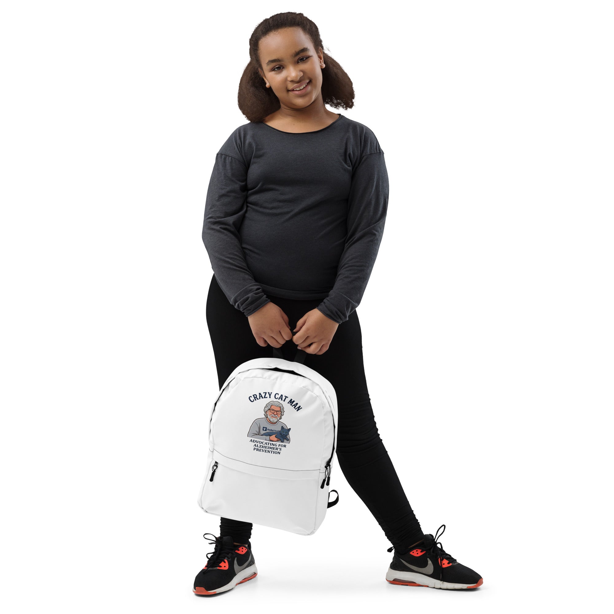 Cat Man Signature Backpack | Support Alzheimer's Prevention with Style