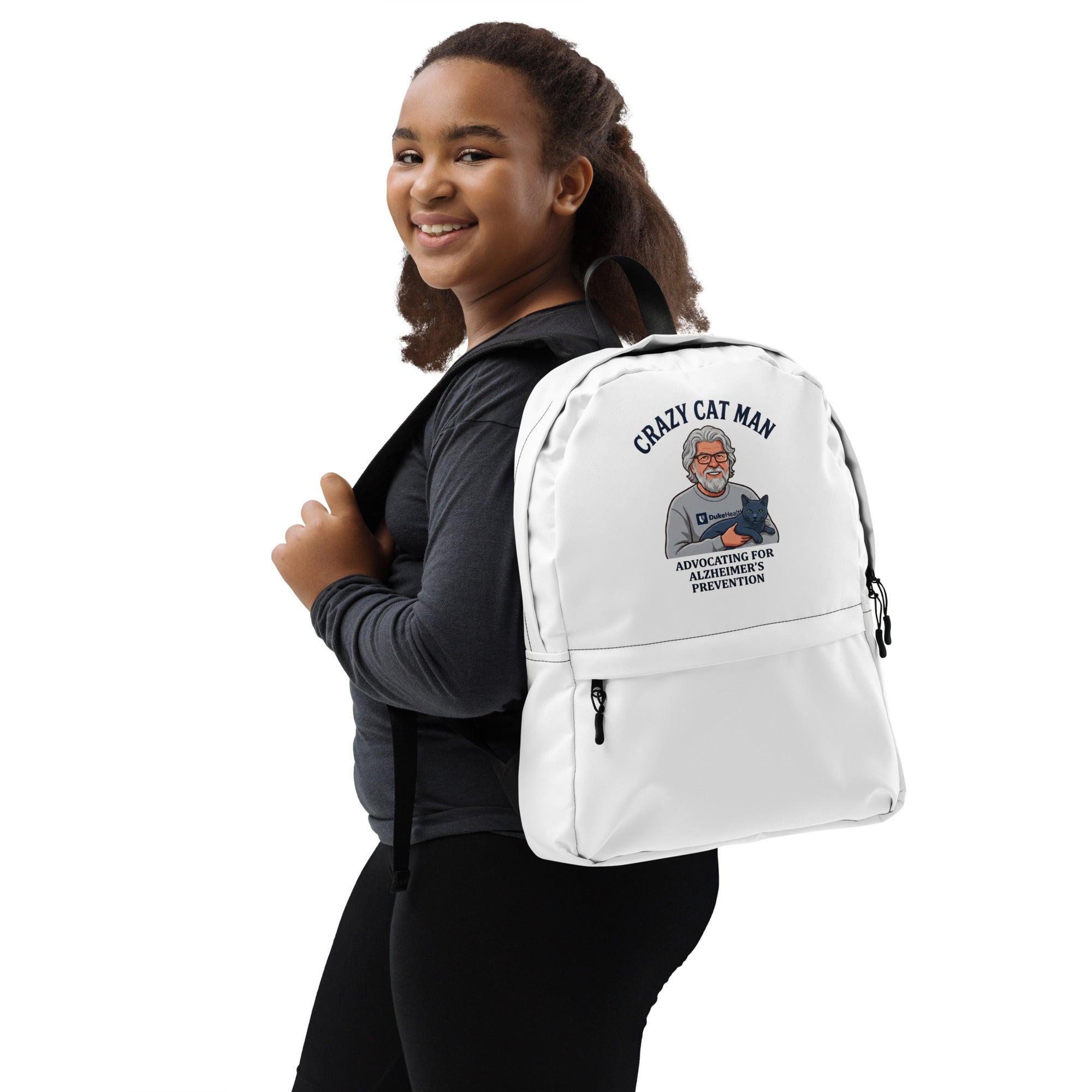 Cat Man Signature Backpack | Support Alzheimer's Prevention with Style