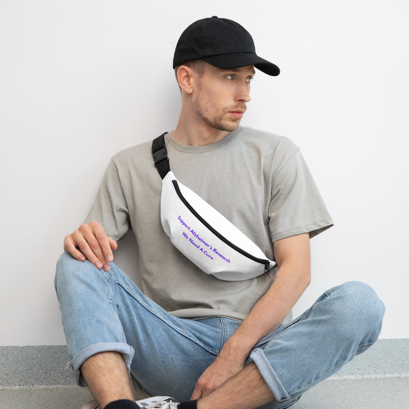 Support Alzheimer's Research" Premium Awareness Fanny Pack-1