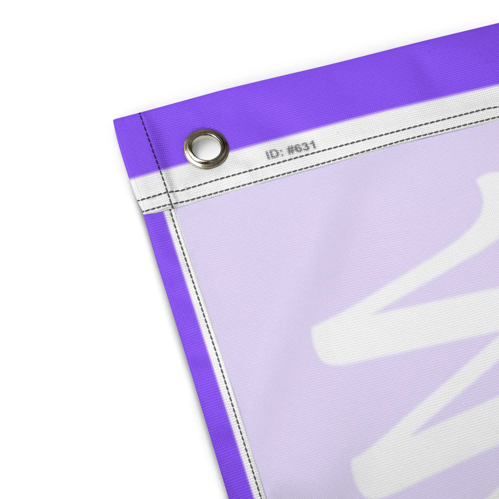 Alzheimer's Awareness flag with all-over white print, promoting support and awareness, made by Greg's AZ Store.