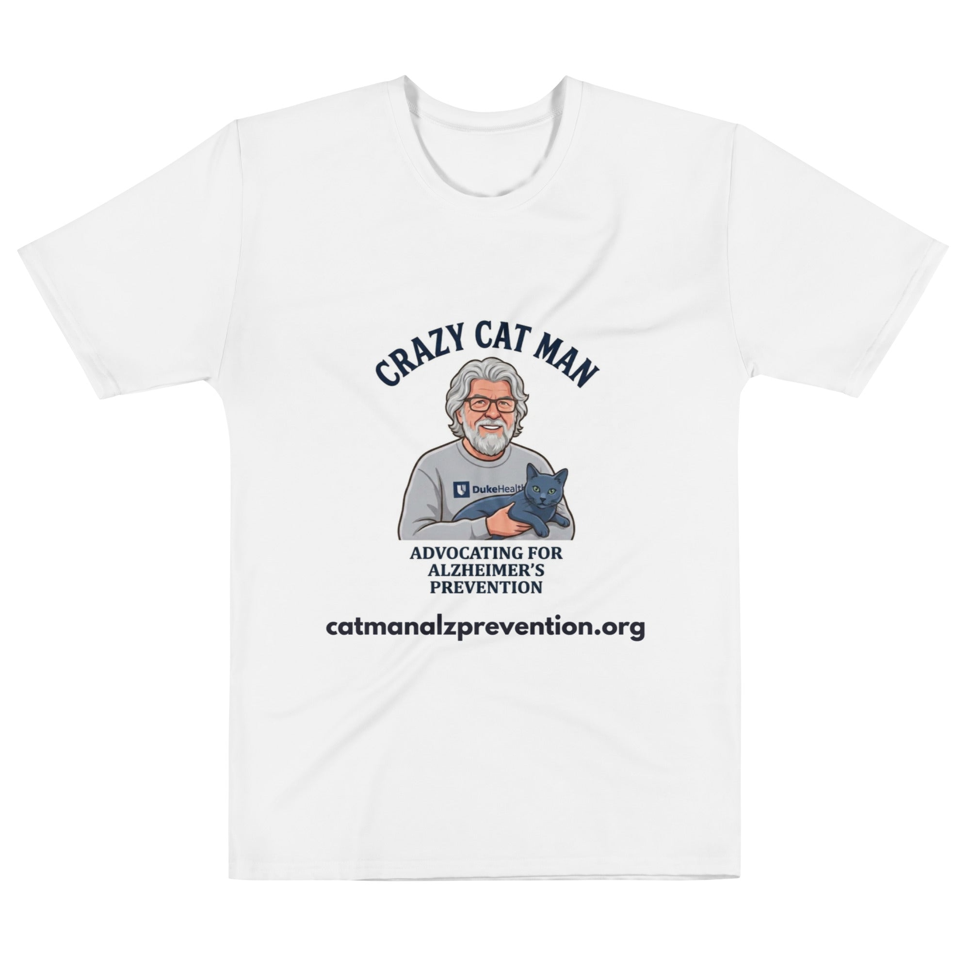 Support Alzheimer's Prevention with The Cat Man Signature Men's Tee Shirt