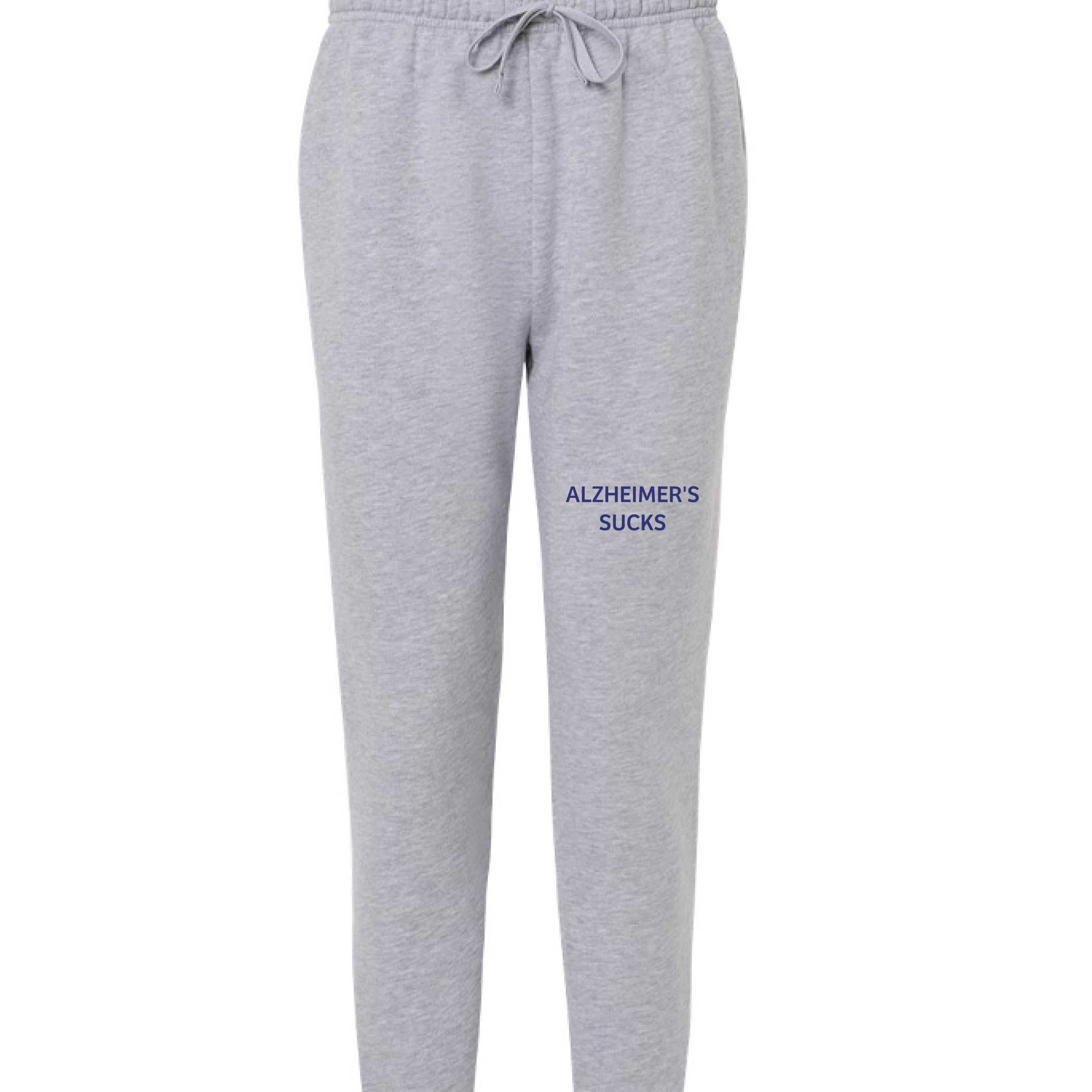 American Apparel unisex fleece sweatpants in heather grey with recycled polyester and cotton blend, eco-friendly and comfortable design