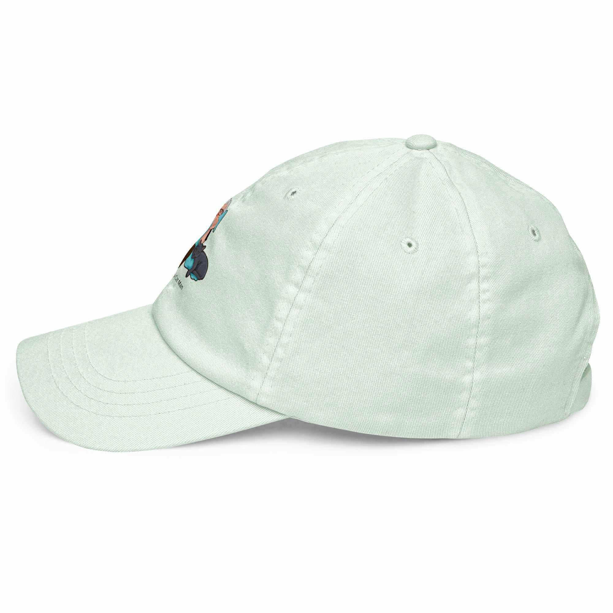 Beechfield pastel low profile baseball hat with Alzheimer's awareness graphic
