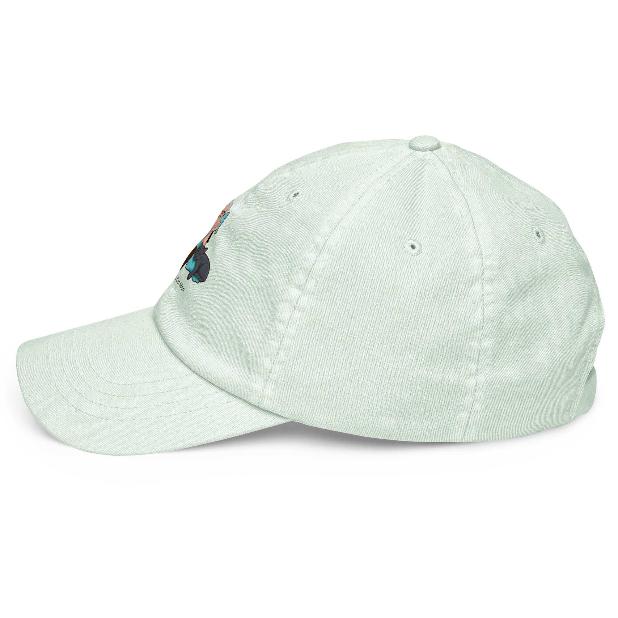 Pastel Beechfield Low Profile Baseball Hat for Alzheimer's Awareness, featuring embroidered logo and comfortable fit.