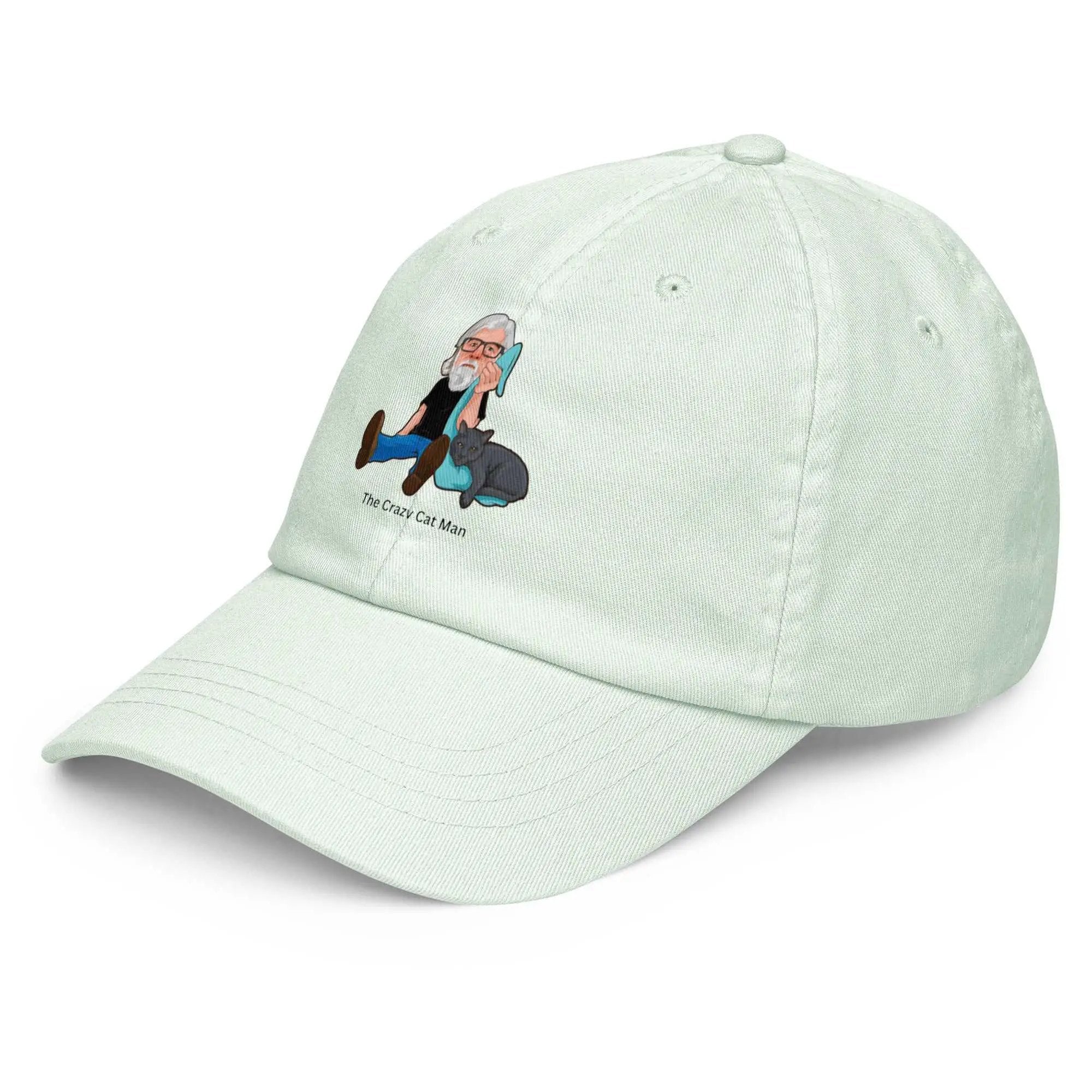 Pastel Beechfield low profile baseball hat supporting Alzheimer's awareness, featuring adjustable strap and embroidered logo.