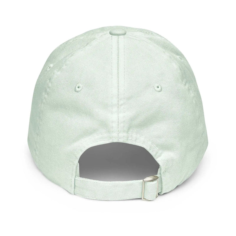 Beechfield pastel low profile baseball hat supporting Alzheimer's awareness, featuring a soft pastel color and casual fit.