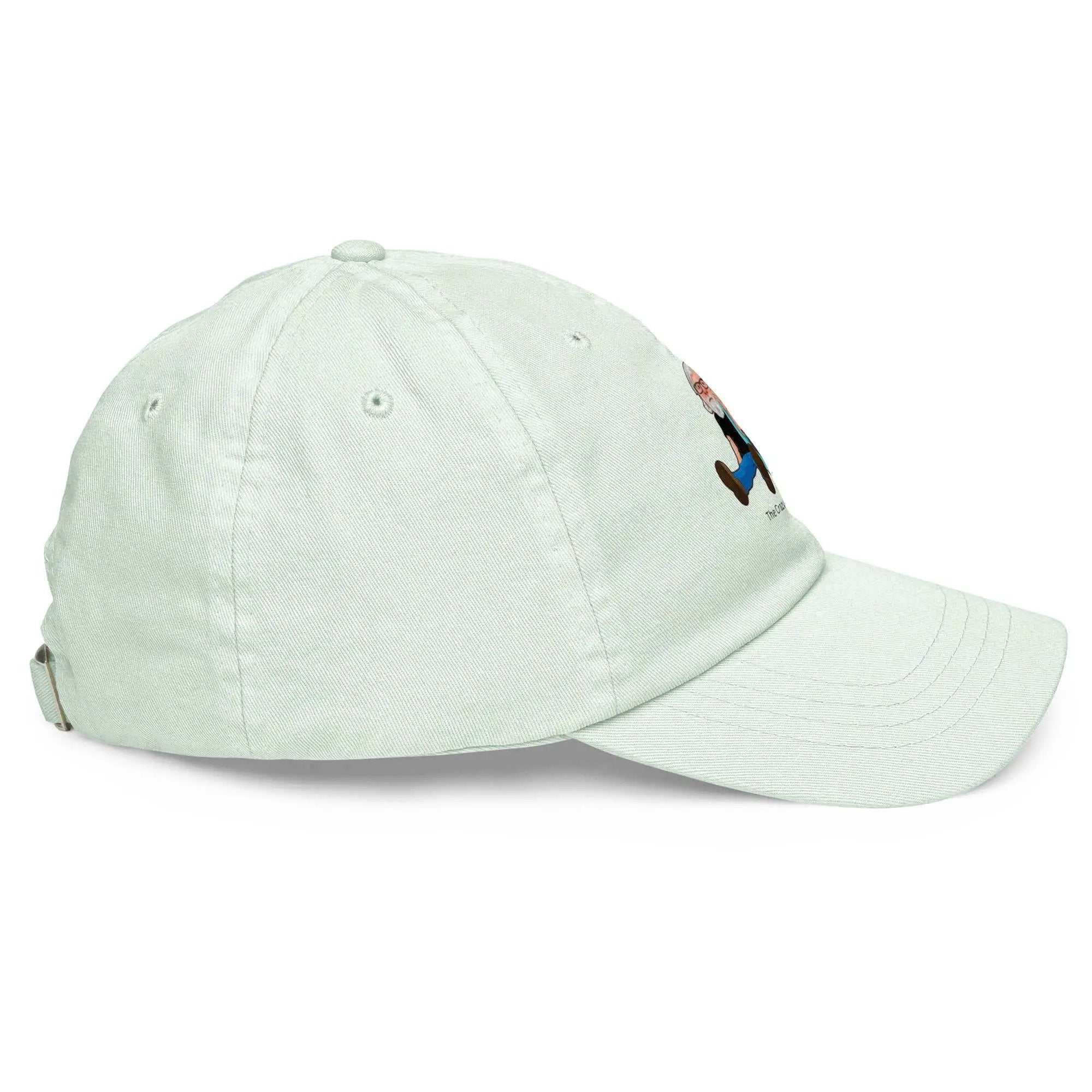 Beechfield pastel low profile baseball hat with Alzheimer's awareness graphic