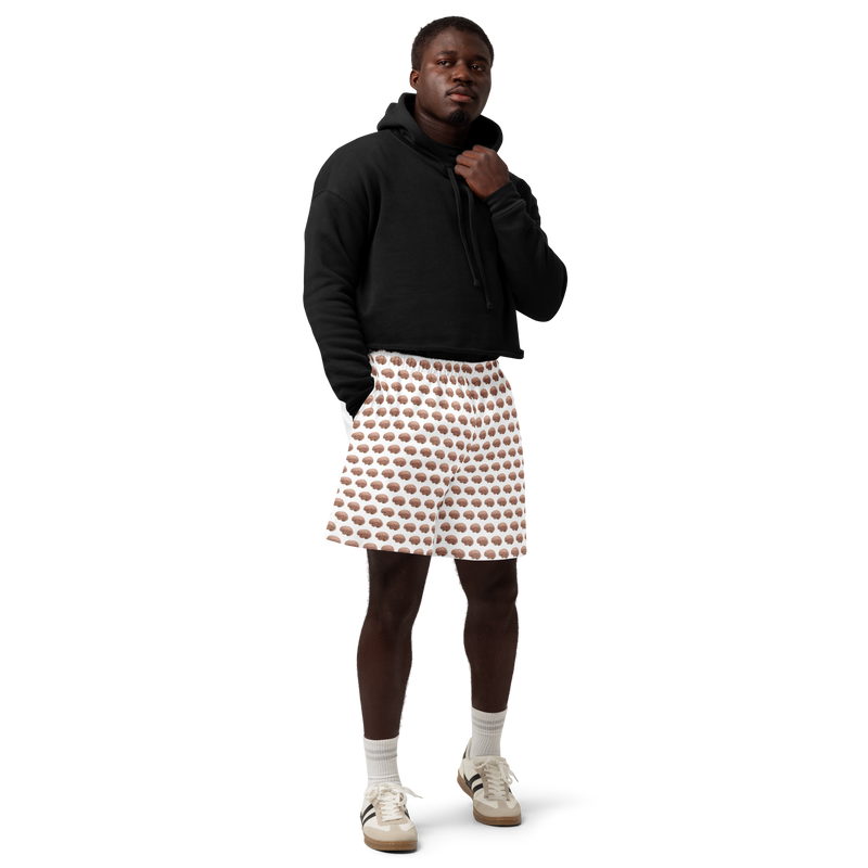 Brain Print Shorts Alzheimer's Awareness | All Over Print Unisex Cotton Long by Greg's AZ Store