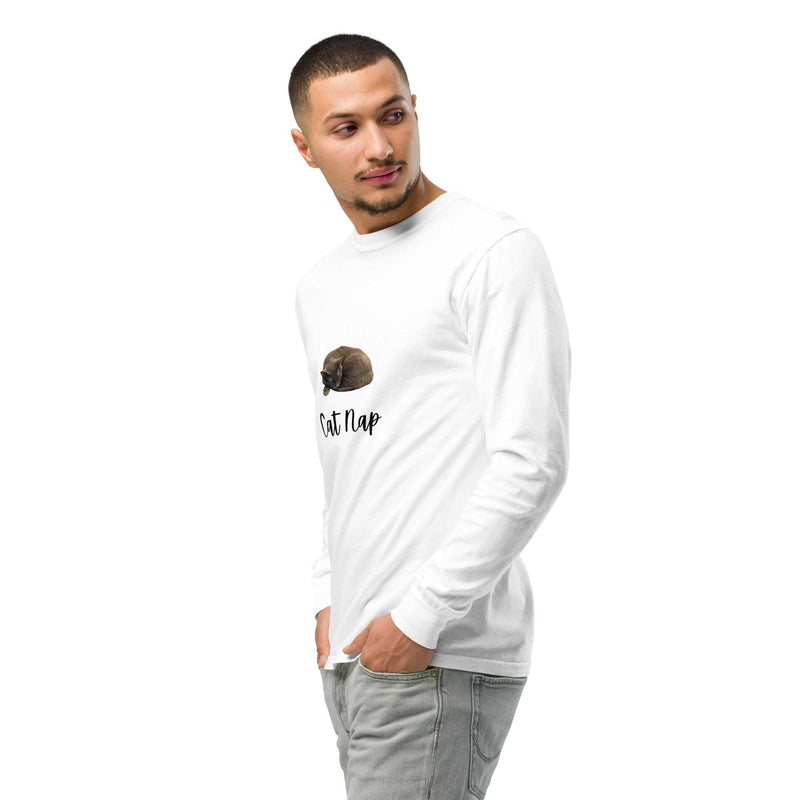 Cat Shirt Garment-Dyed Heavyweight Long-Sleeve | Cat Nap Graphic - Greg's AZ Store