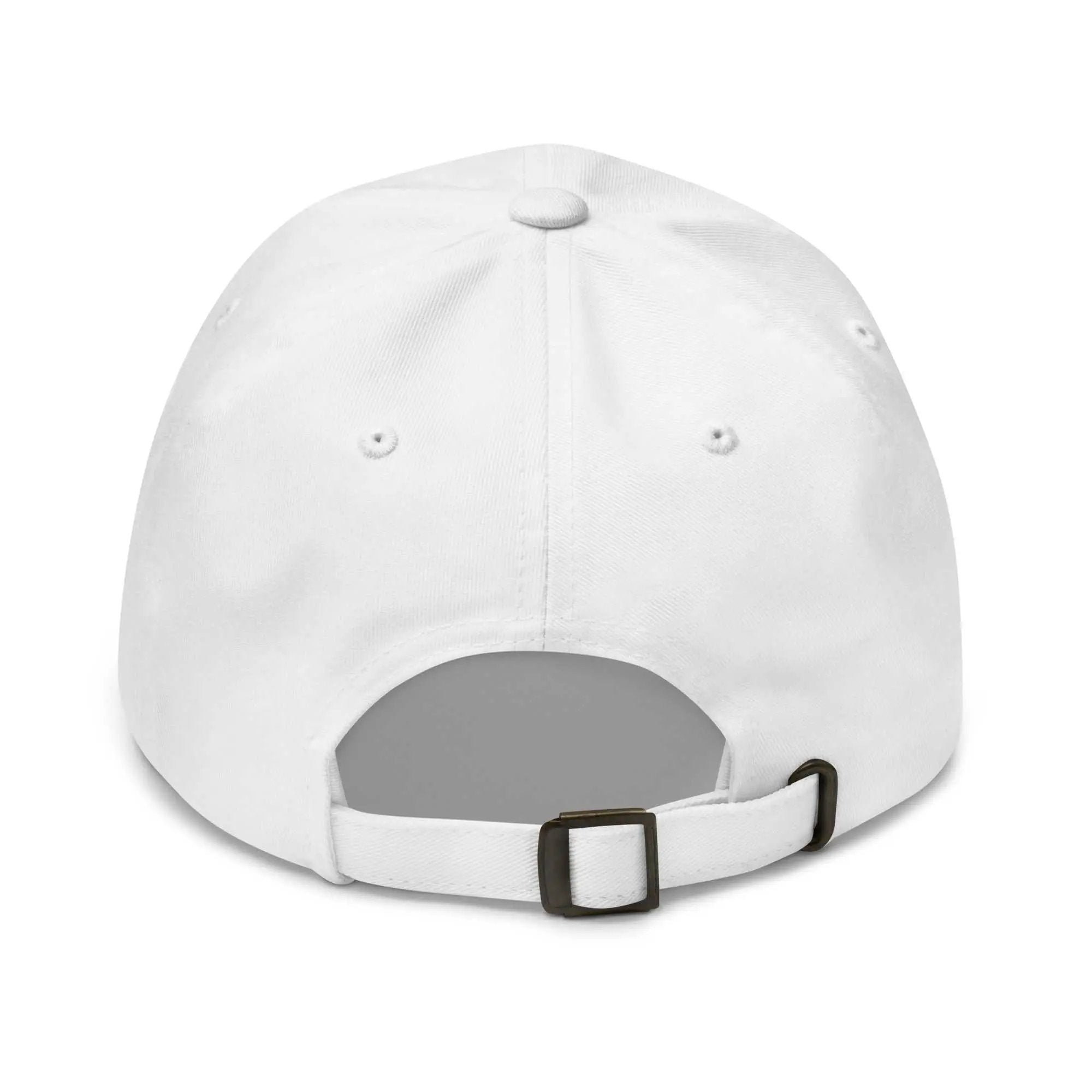 Classic black ball cap with embroidered Crazy Cat Man logo, featuring The Cat Man Signature Classic design by Greg's AZ Store.