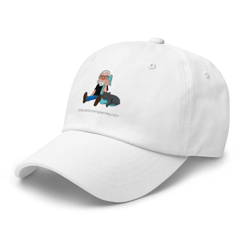 Classic ball cap featuring embroidered Crazy Cat Man logo, The Cat Man Signature Classic Ball Cap by Greg's AZ Store.