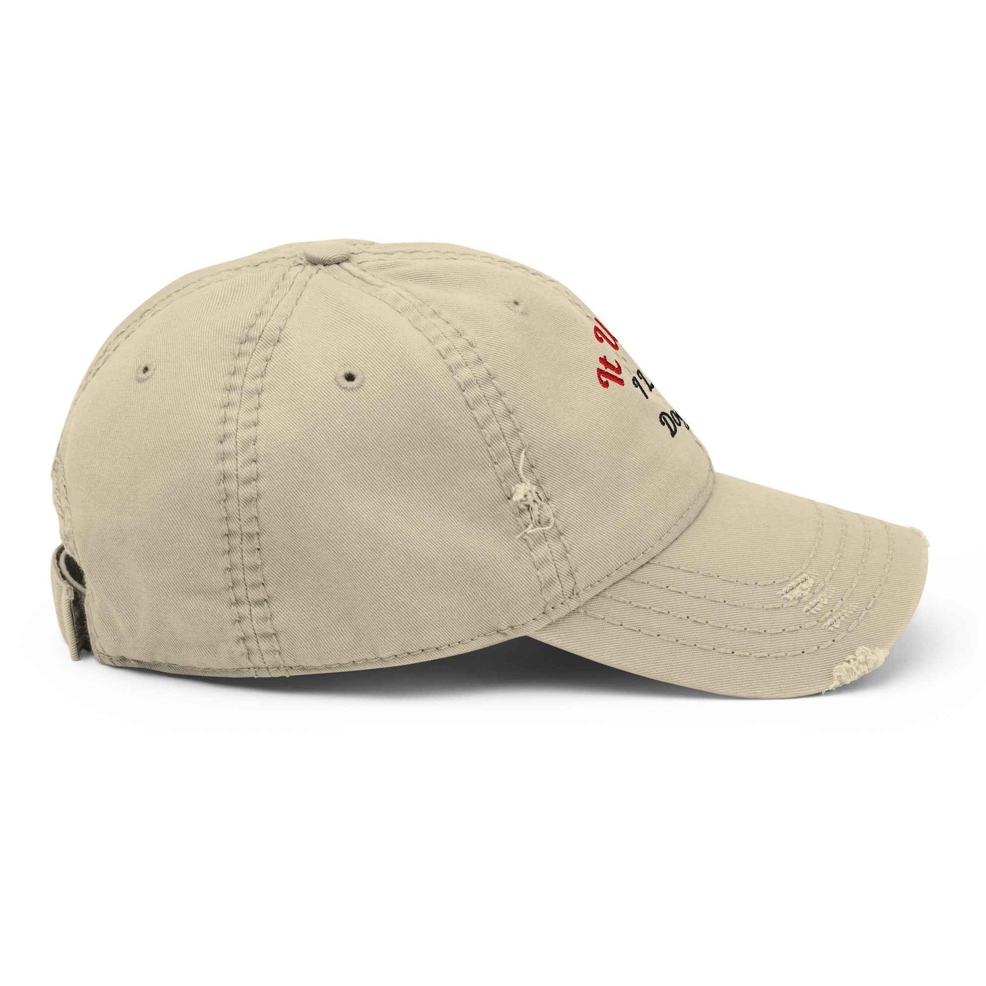 Distressed Dad Hat - It Was Me I Let The Dogs Out - Greg's AZ Store