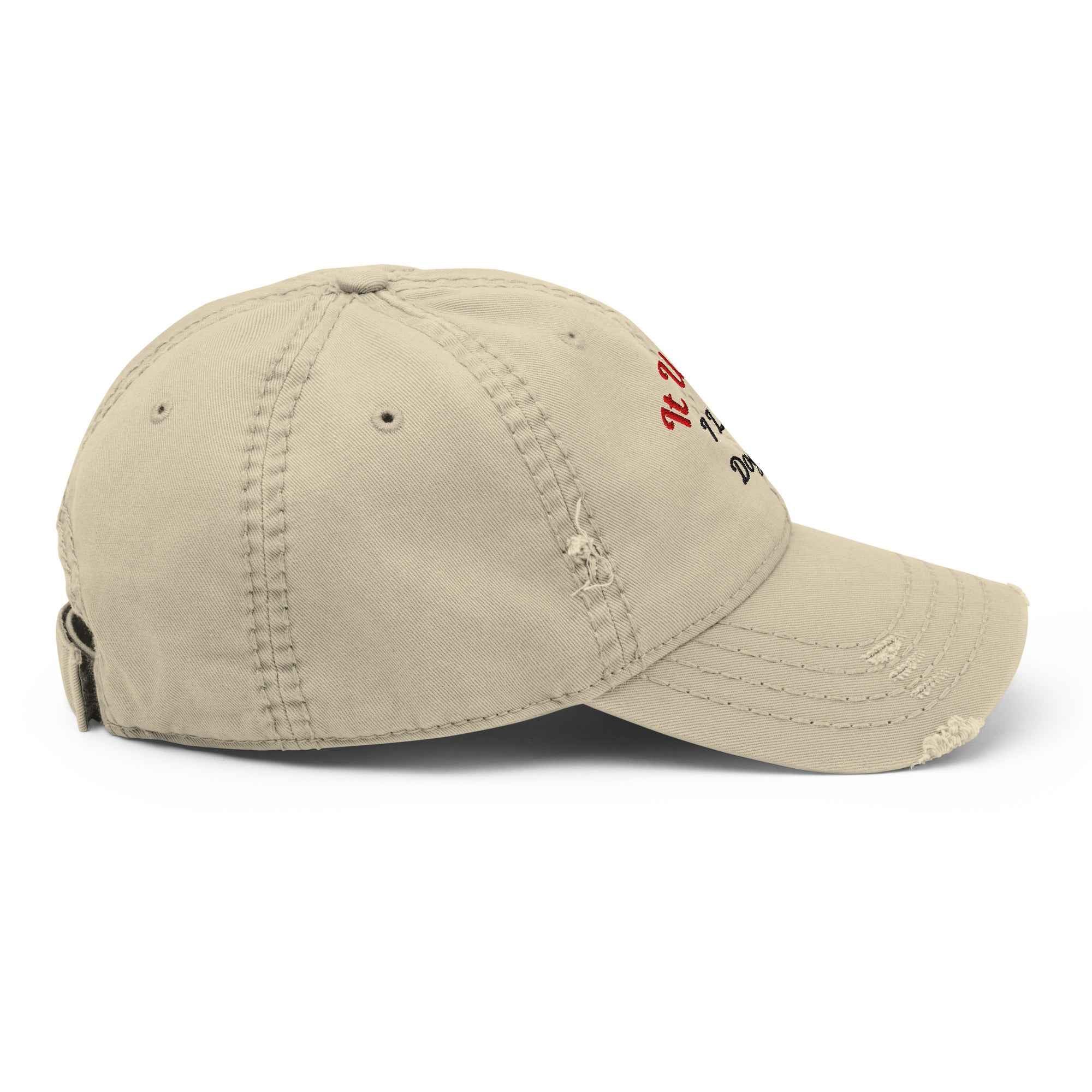 Distressed Dad Hat - It Was Me I Let The Dogs Out - Greg's AZ Store