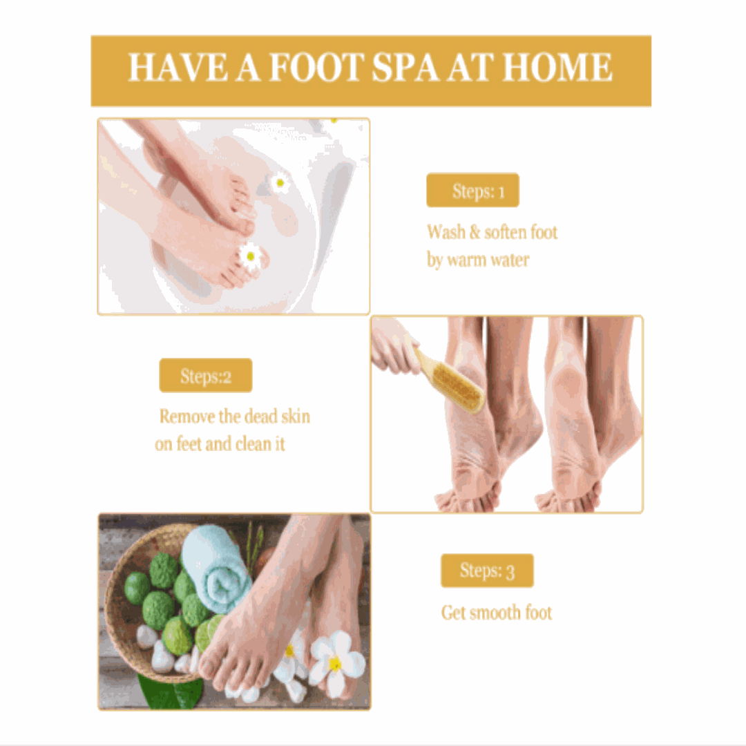 Foot Exfoliator - Double Sided Pumice Stone Foot Exfoliator & Scrubber