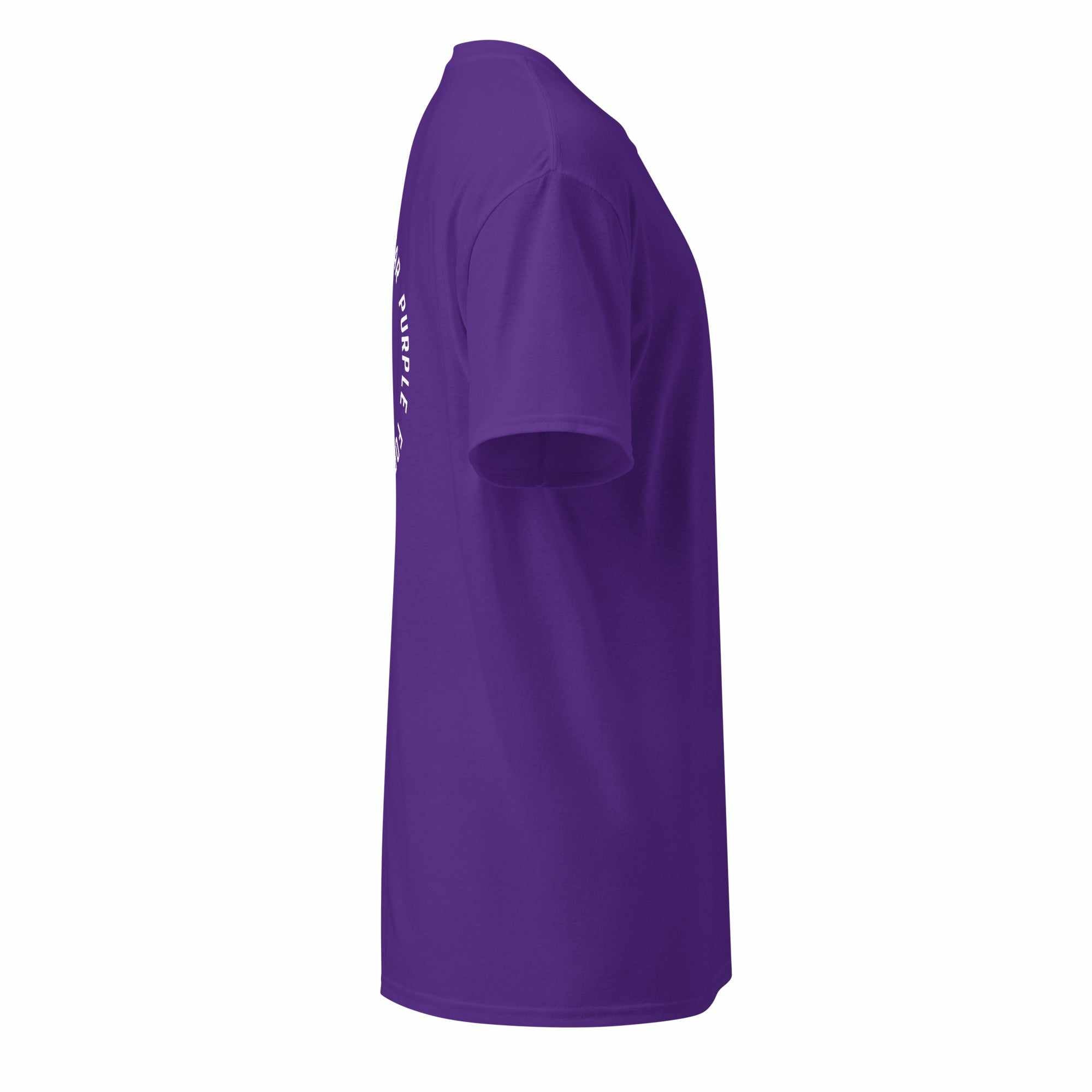 DryBlend® T-Shirt Purple "I WEAR PURPLE FOR ALZHEIMER'S AWARENESS"