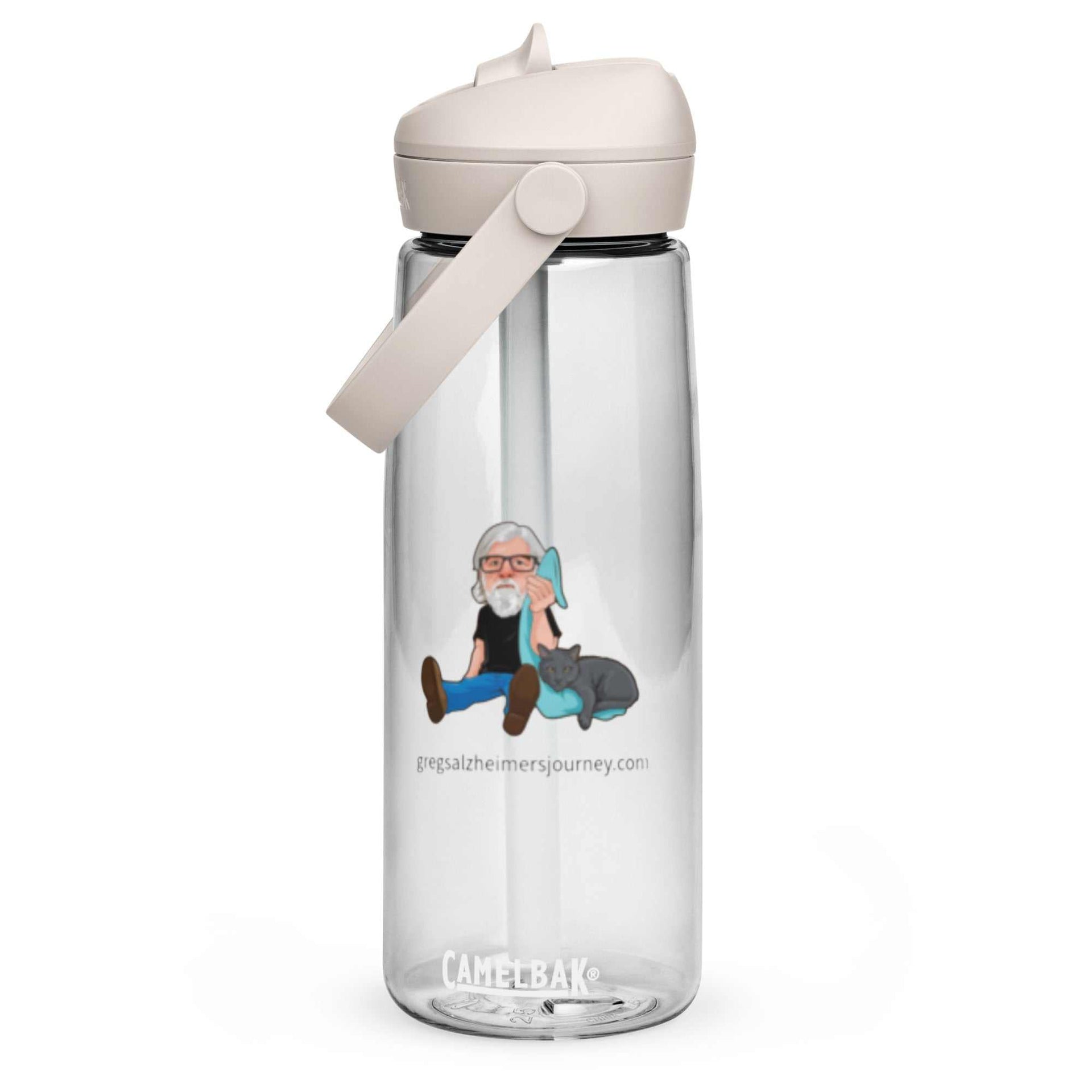 The Crazy Cat Man Signature Flip Straw Water Bottle Default Title