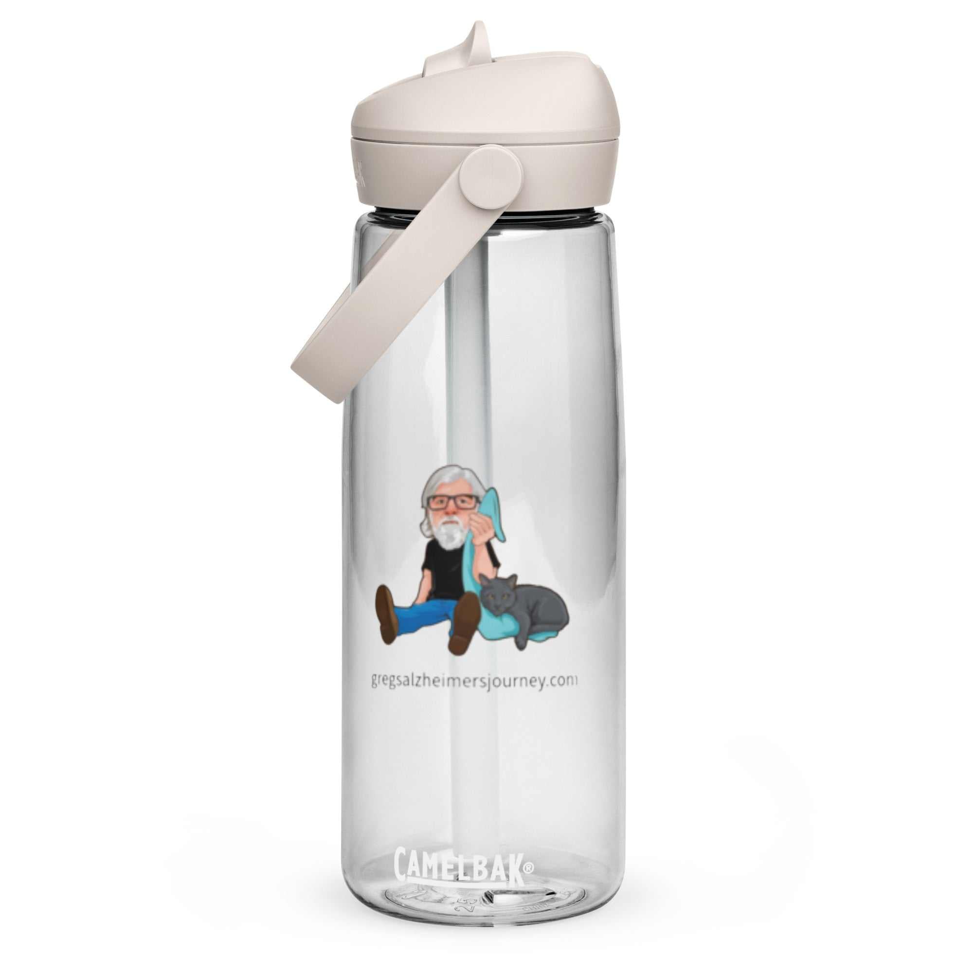 The Crazy Cat Man Signature Flip Straw Water Bottle Default Title