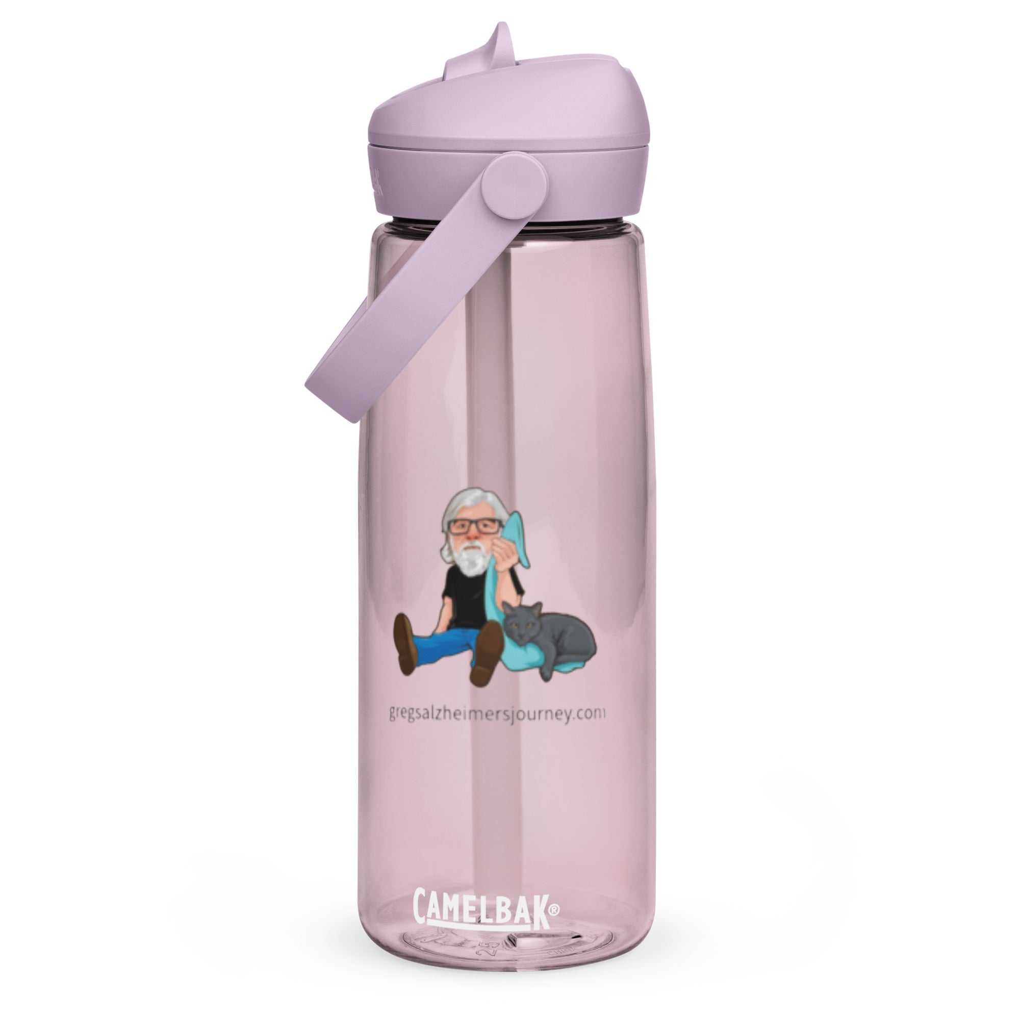 The Crazy Cat Man Signature Flip Straw Water Bottle