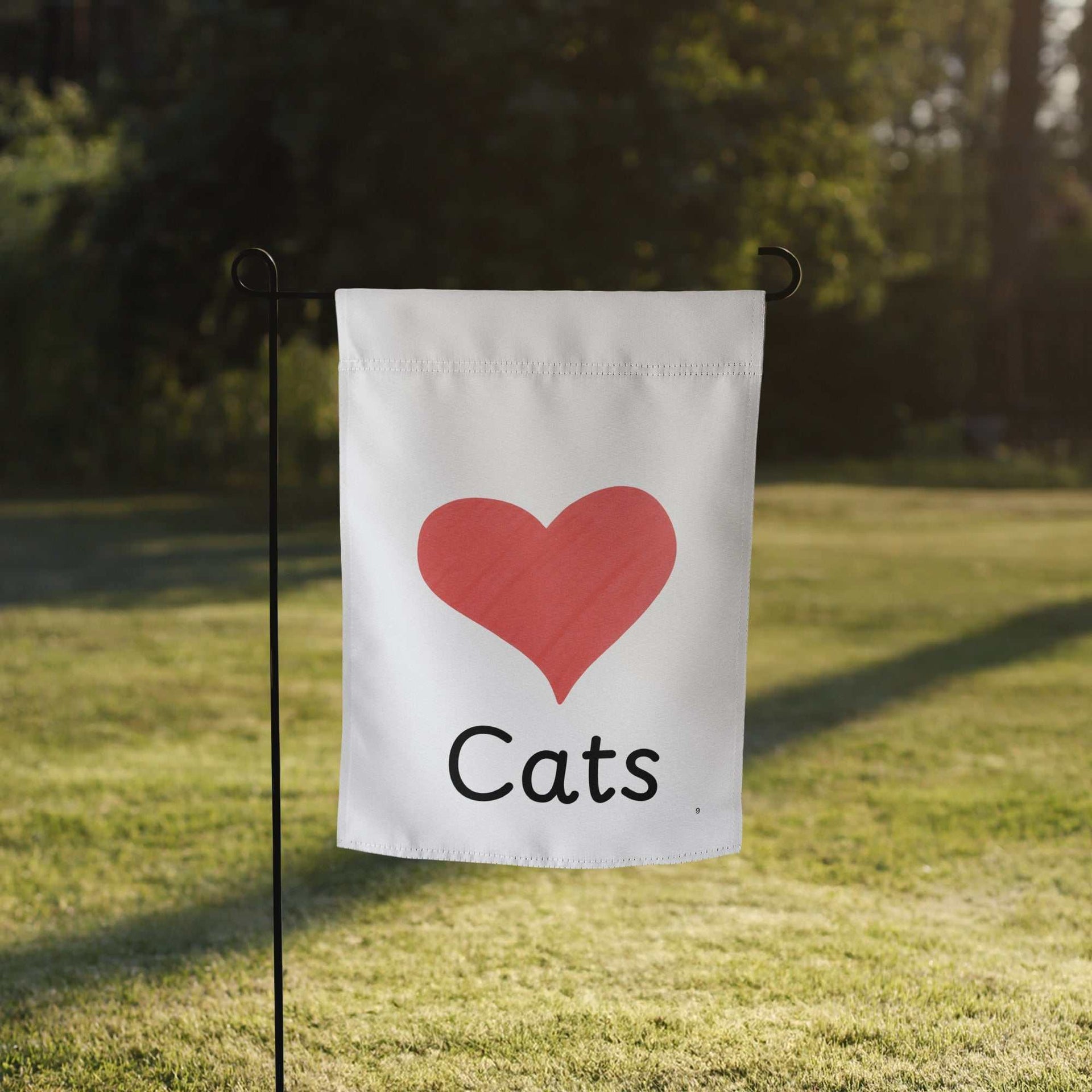 Heart Cats Garden Flag Default Title