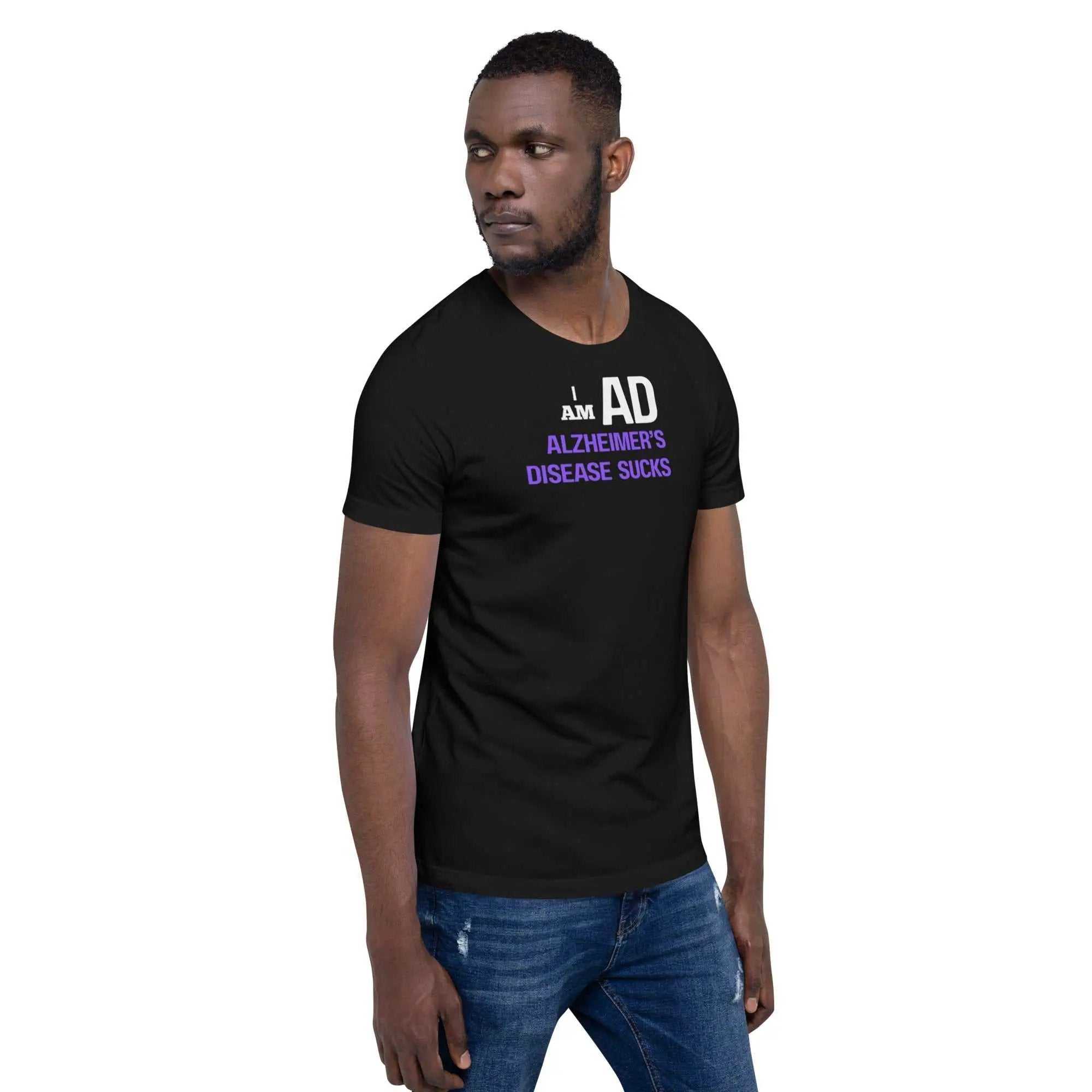 Unisex I AM AD T-Shirt by Greg's AZ Store, comfortable casual T-shirt with bold text design for all genders.
