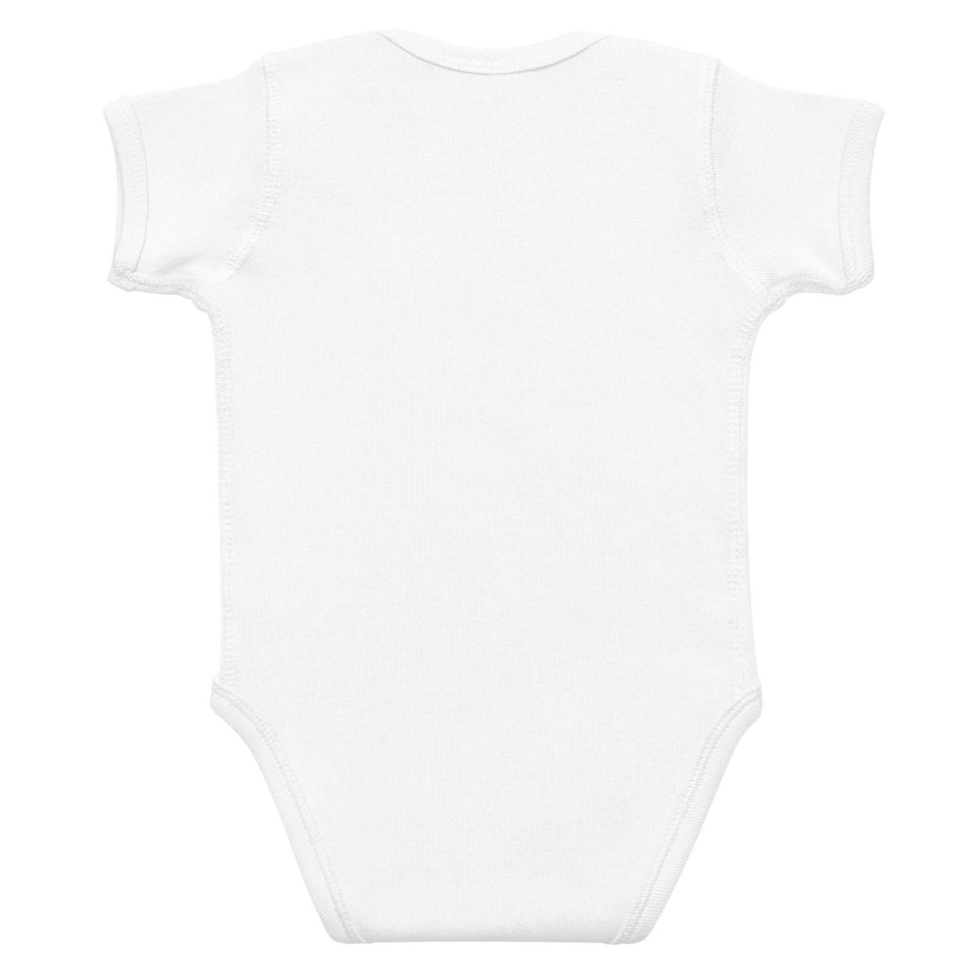 Cute infant bodysuit with heart and cat design, featuring a comfortable T-shirt style for babies by Greg's AZ Store.
