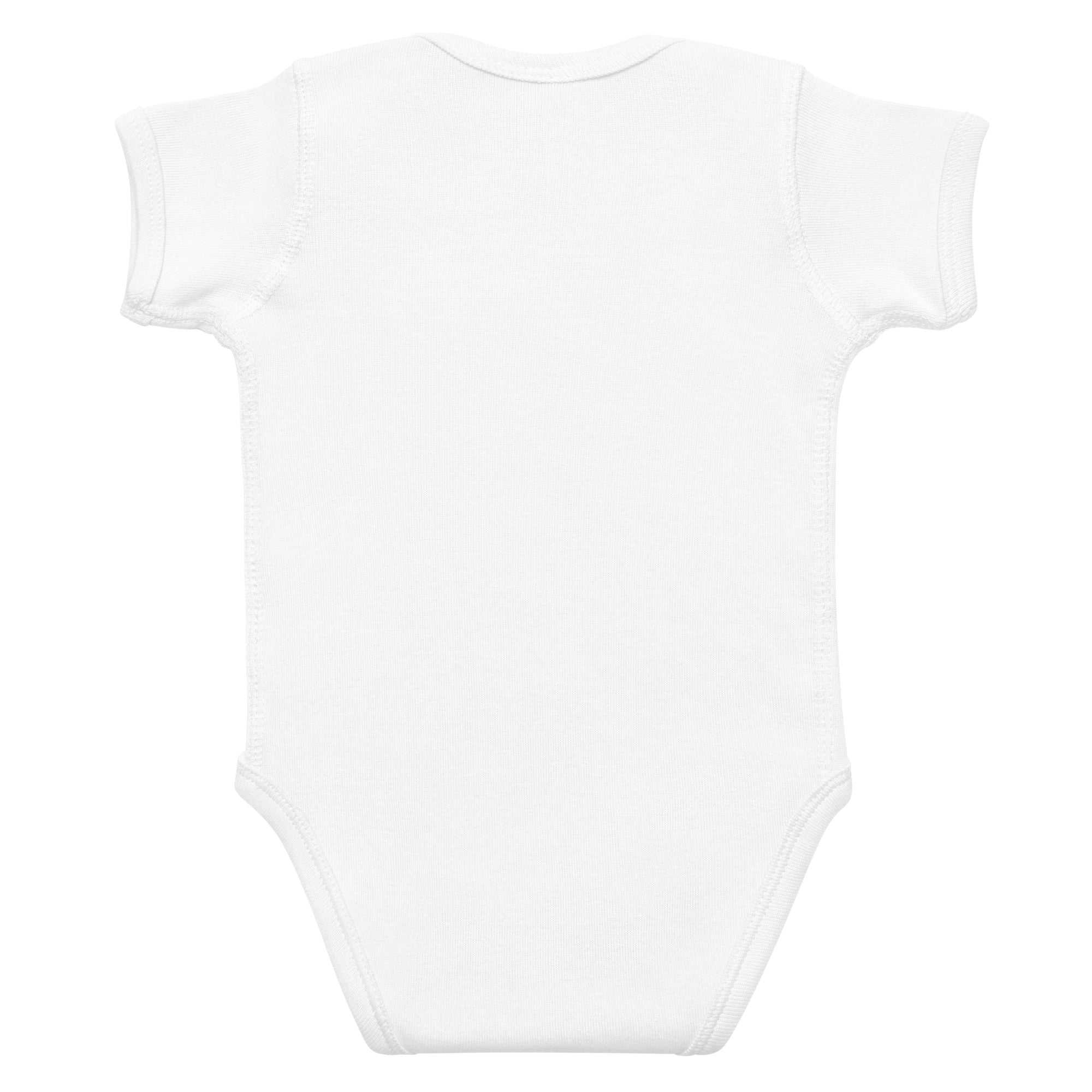 Cute infant bodysuit with heart and cat design, featuring a comfortable T-shirt style for babies by Greg's AZ Store.
