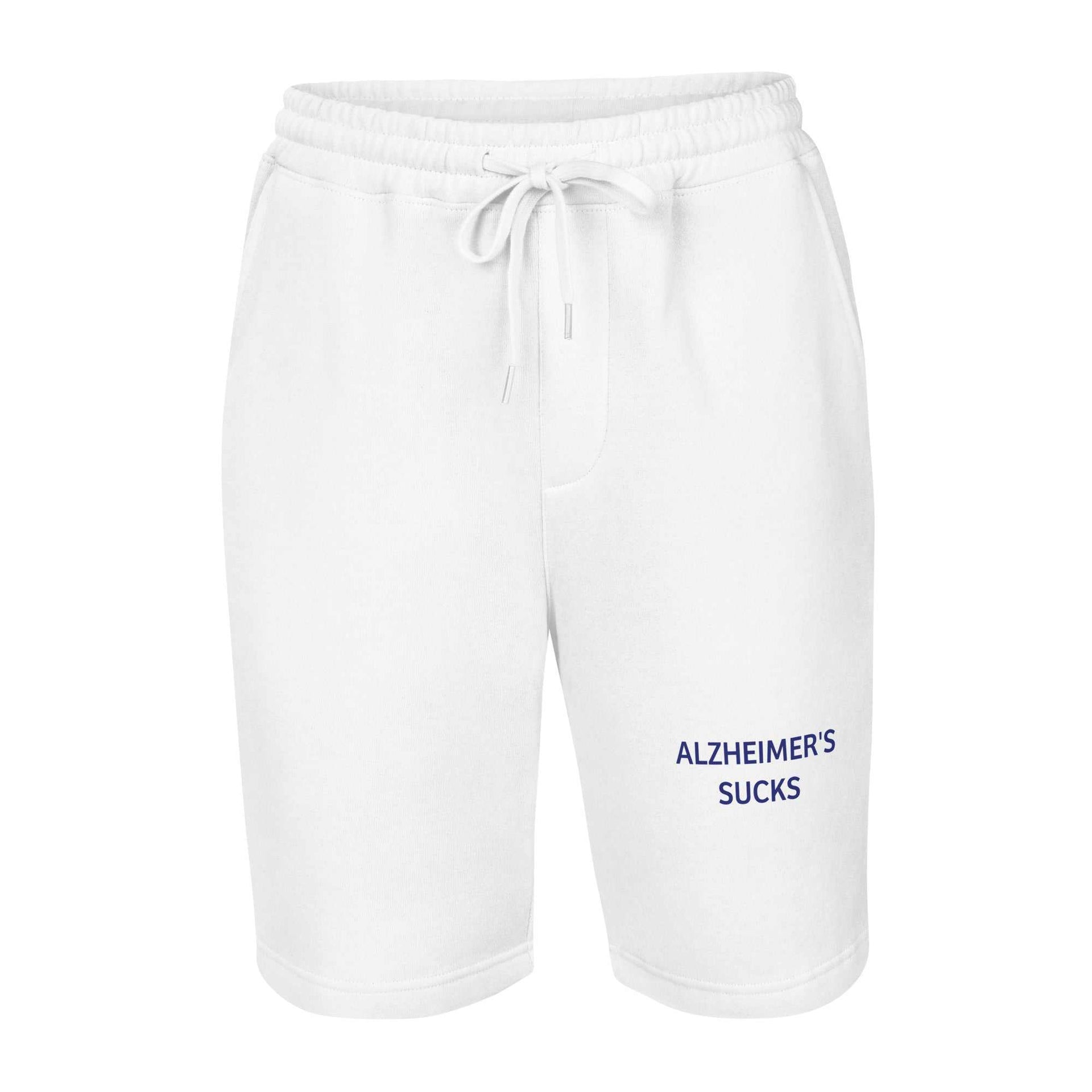 Men's Fleece Shorts Alzheimer's Sucks - Stylish Comfort for a Cause - Greg's AZ Store