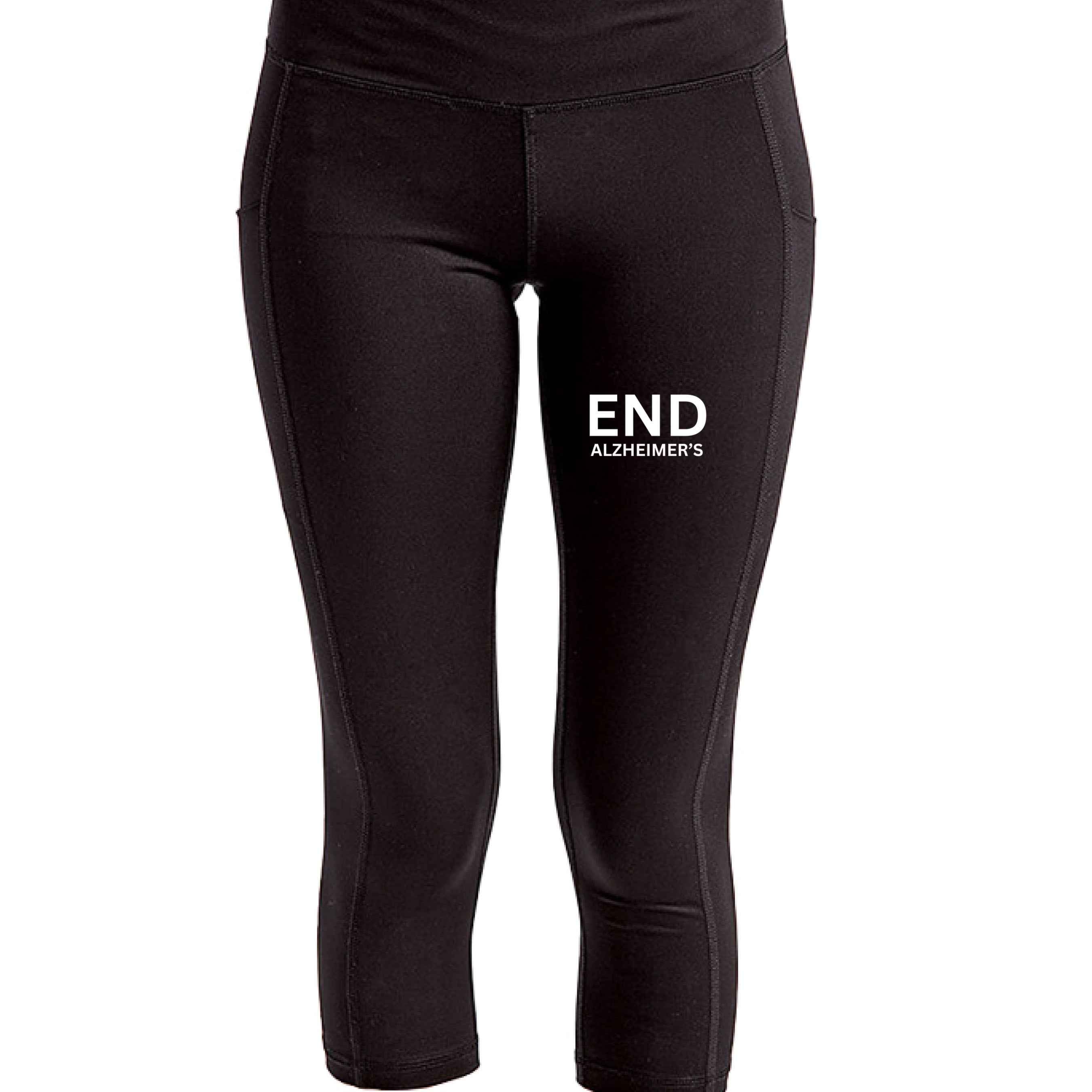 End Alzheimer's Leggings - TriDri TD533 Ladies' Three-Quarter Performance Leggings to Support the Cause - Greg's AZ Store