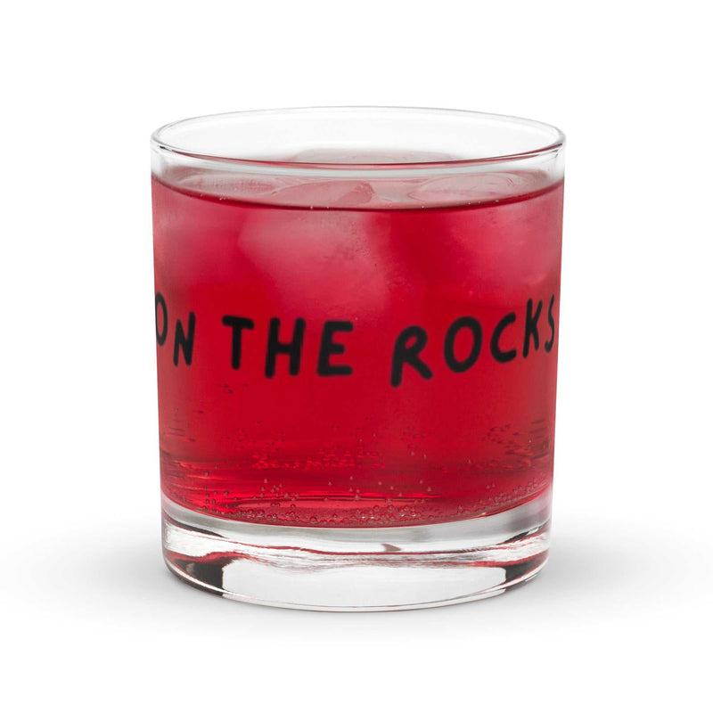 Elegant classic style On The Rocks glass from Greg's AZ Store, ideal for serving whiskey or cocktails in a clear, sturdy drinkware.