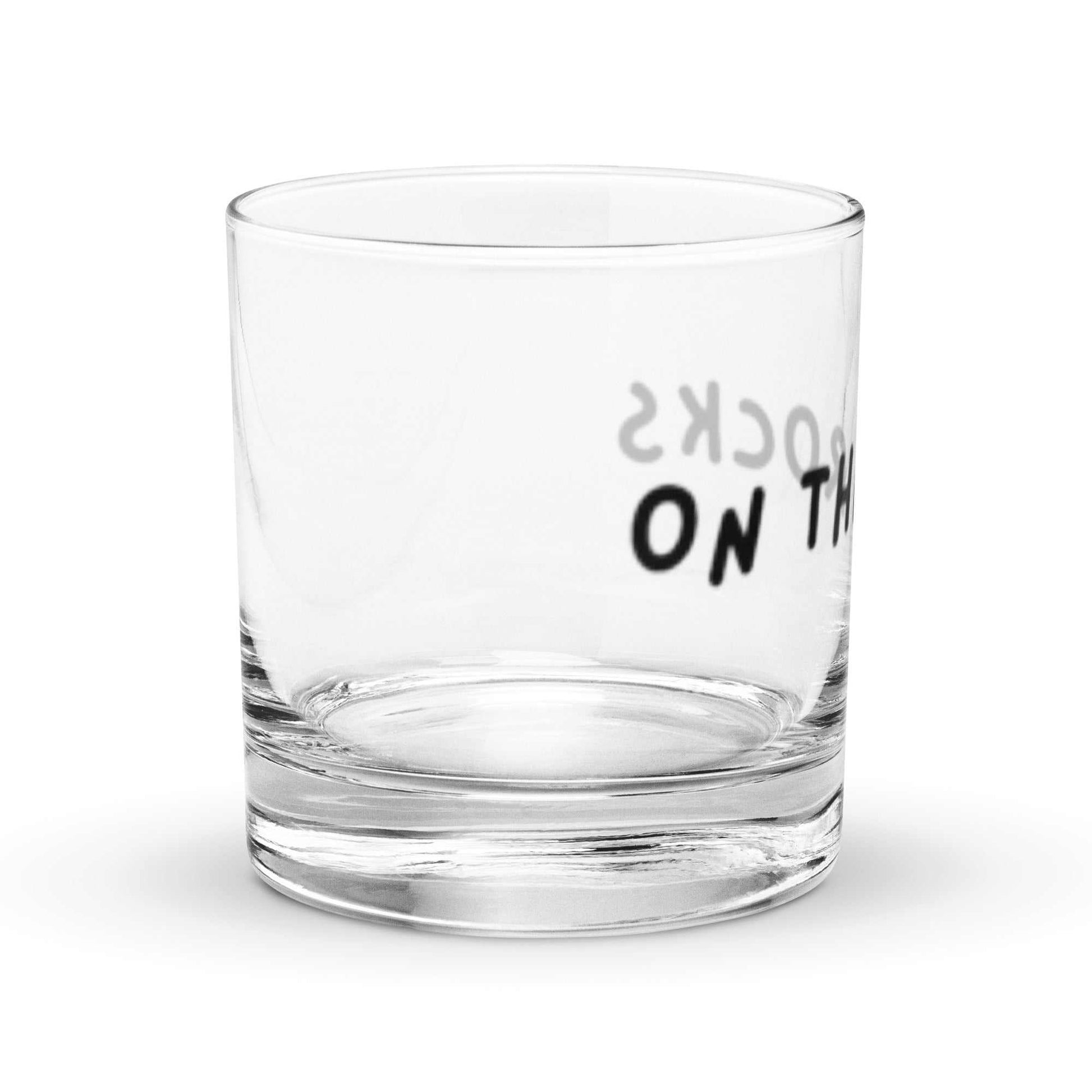 Clear on the rocks glass from Greg's AZ Store, classic cocktail style, perfect for serving spirits and mixed drinks.