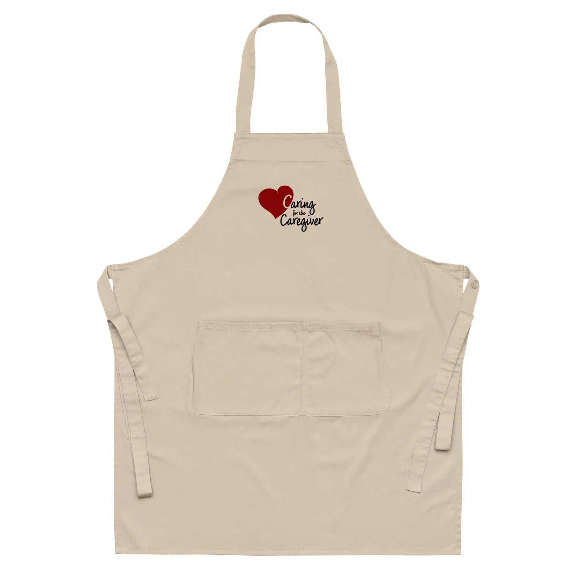 Organic cotton T-shirt with "Caring For The Caregiver" slogan, designed for caregivers, by Greg's AZ Store.