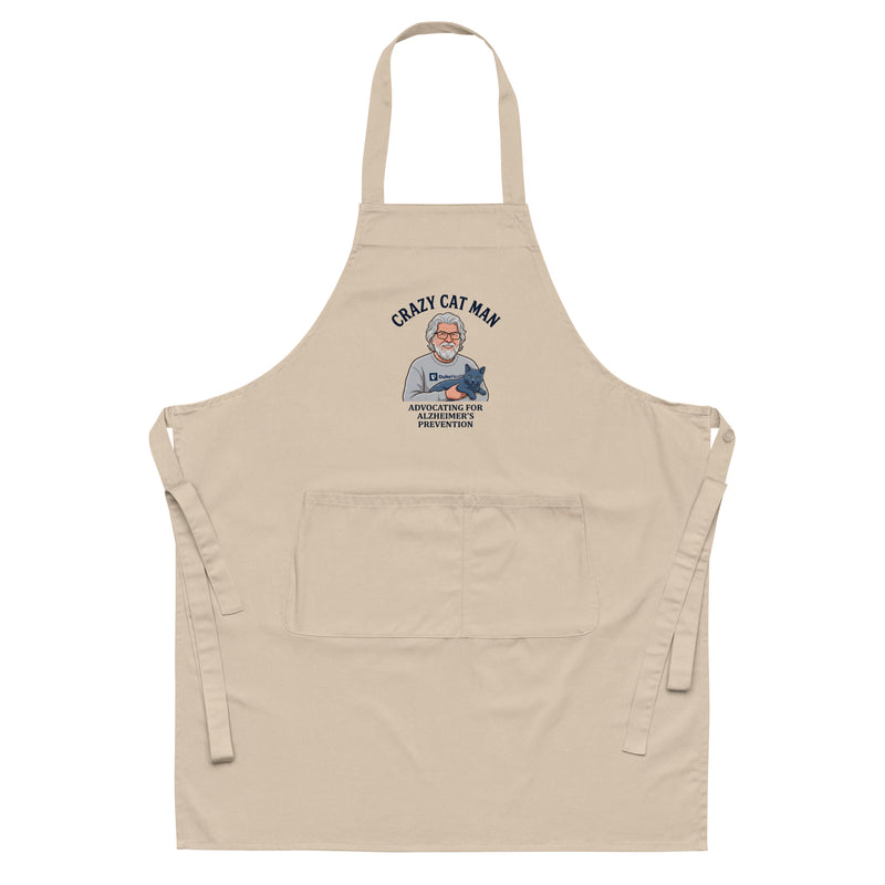 The Cat Man Signature Organic Cotton Apron for Alzheimer's Prevention and Caregiving-5