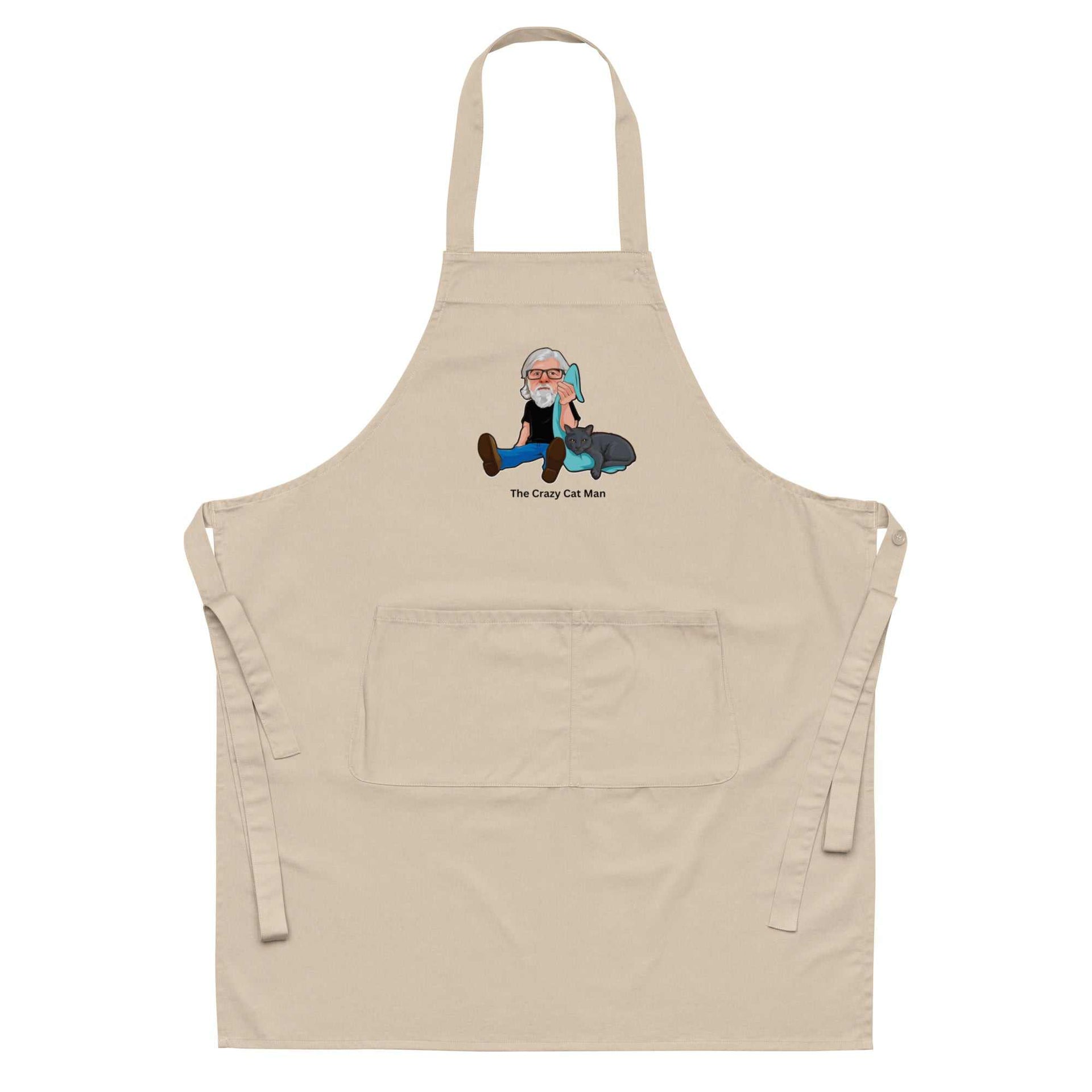 The Crazy Cat Man Signature Organic Cotton Apron