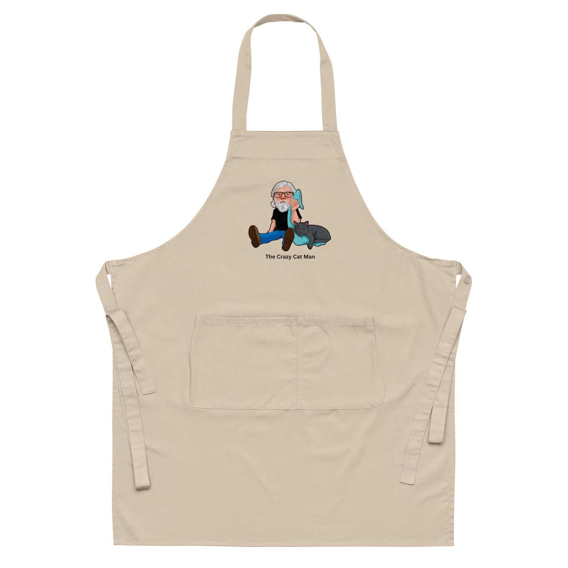 The Crazy Cat Man Signature Organic Cotton Apron
