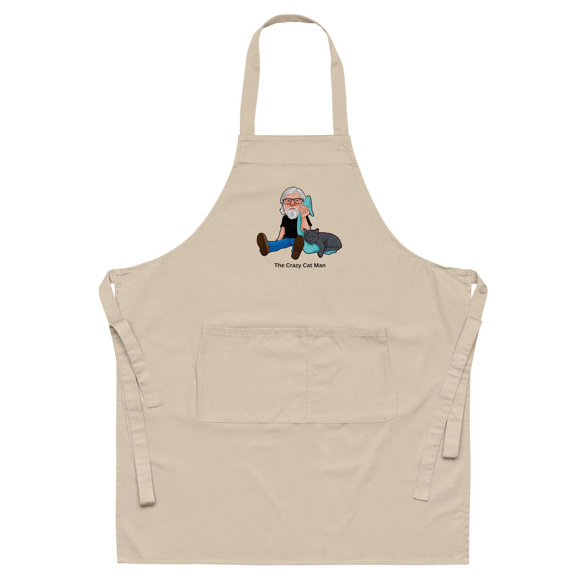 The Crazy Cat Man Signature Organic Cotton Apron