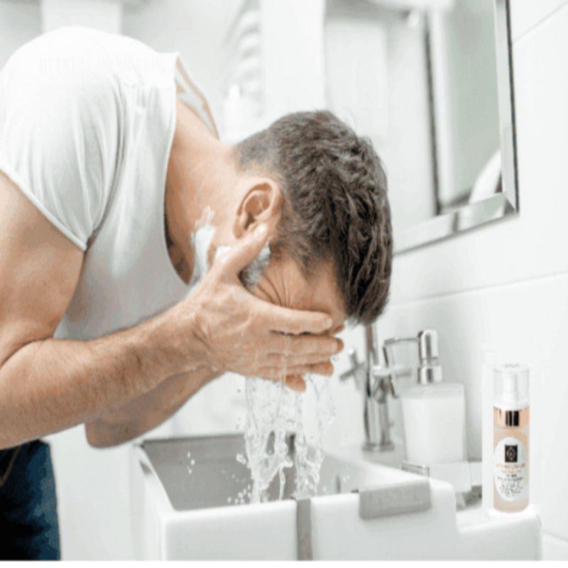 Organic Two-Step Anti-Aging System Facial Wash and Moisturizer - For Men