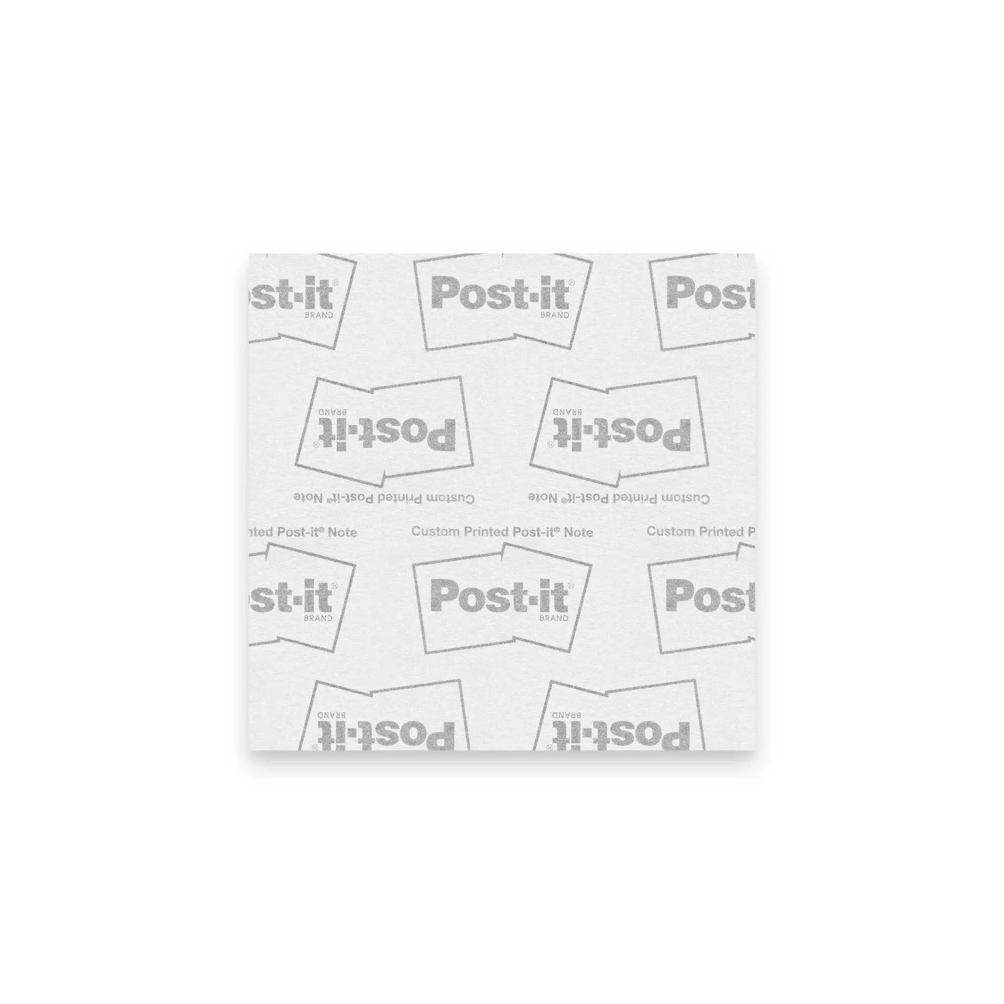 White Cat Man Alzheimer's Note Pads postcard featuring a 3x3 sticky note design, ideal for reminders and notes.
