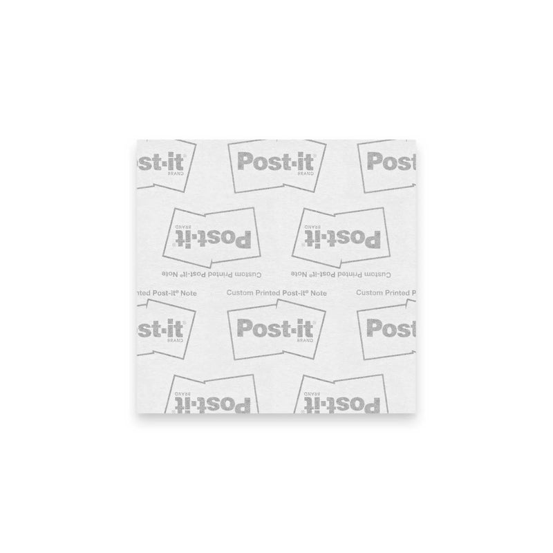 White Cat Man Alzheimer's Note Pads postcard featuring a 3x3 sticky note design, ideal for reminders and notes.