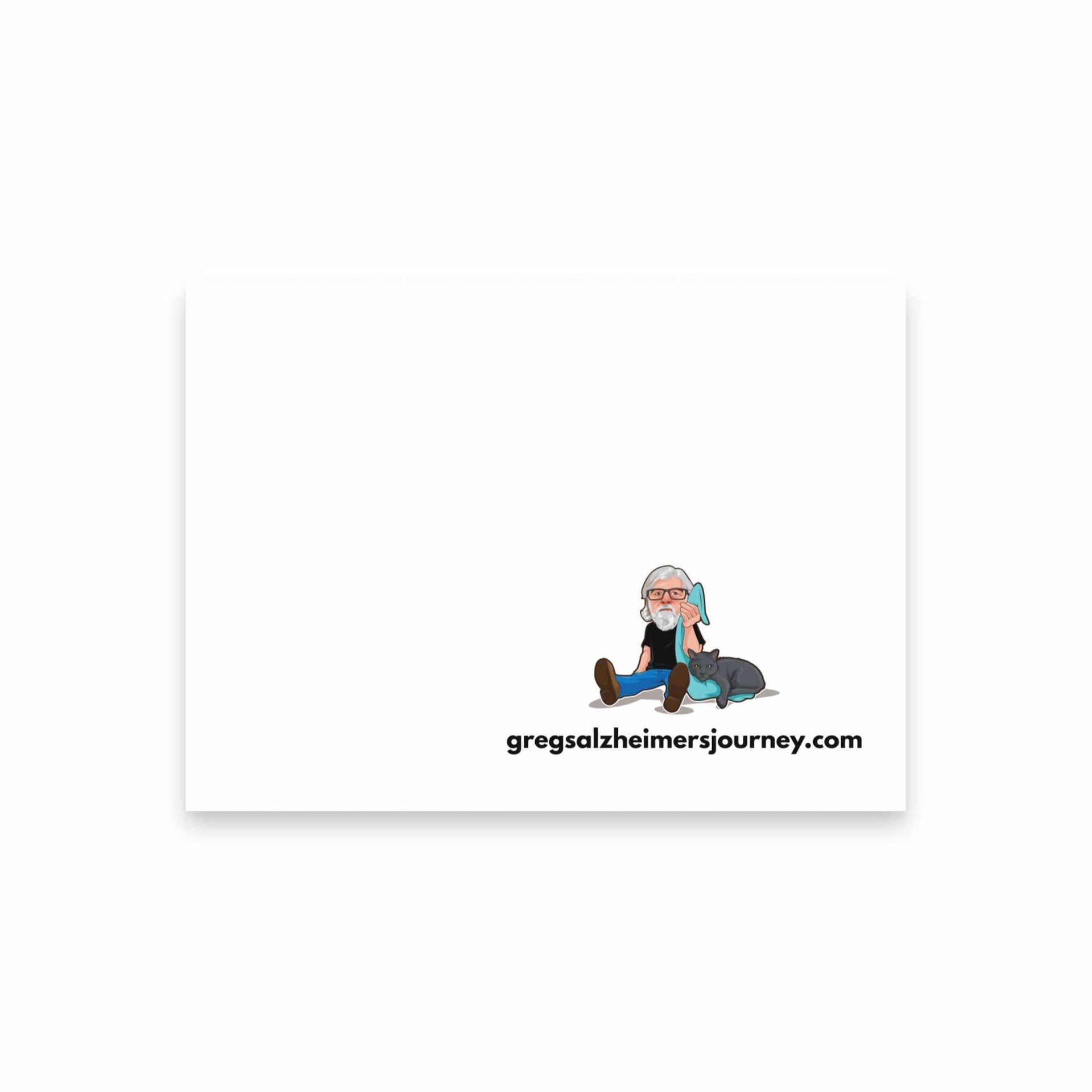 Note Pads | Cat Man Alzheimer's Note Pads - Greg's AZ Store