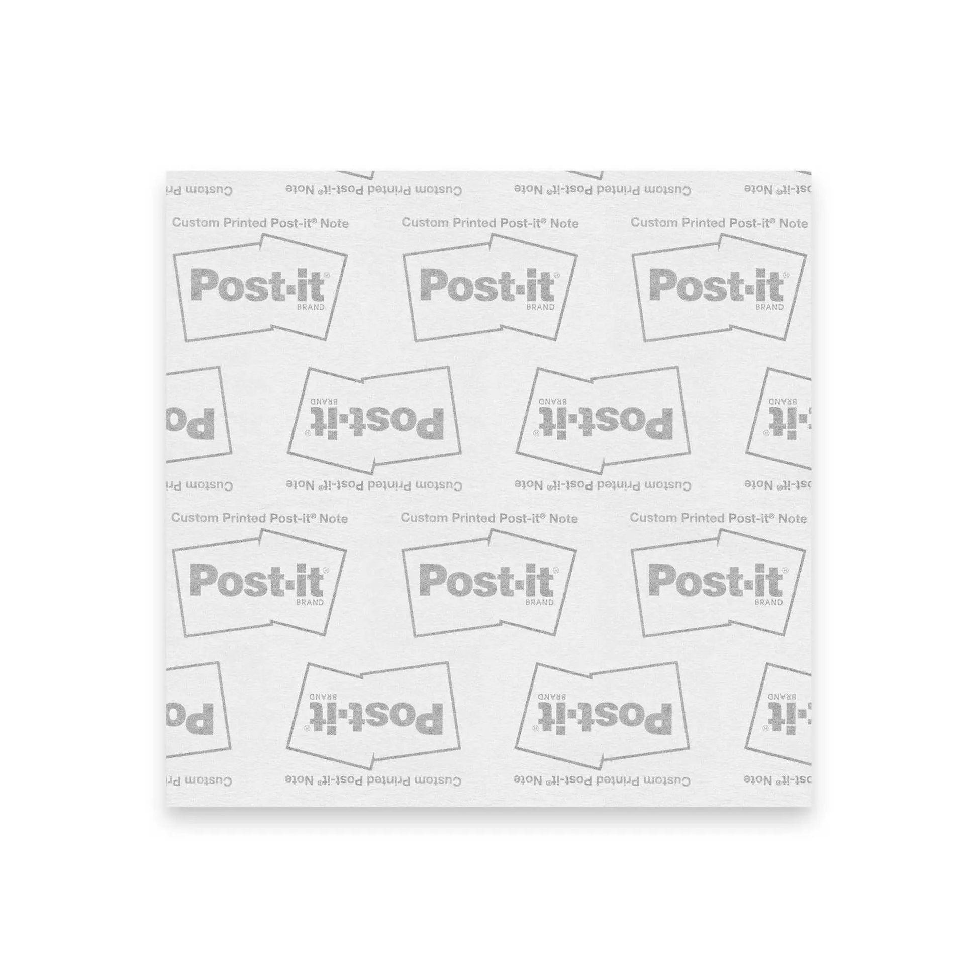 White Cat Man Alzheimer's note pad postcard with 4x4 inch size, featuring a playful cat design on a plain background.