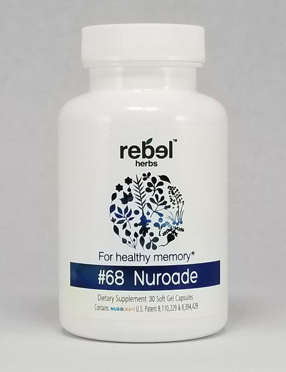 Rebel Herbs Memory Capsules - Organic Nuroade for Healthy Memory, 30 Count - Greg's AZ Store