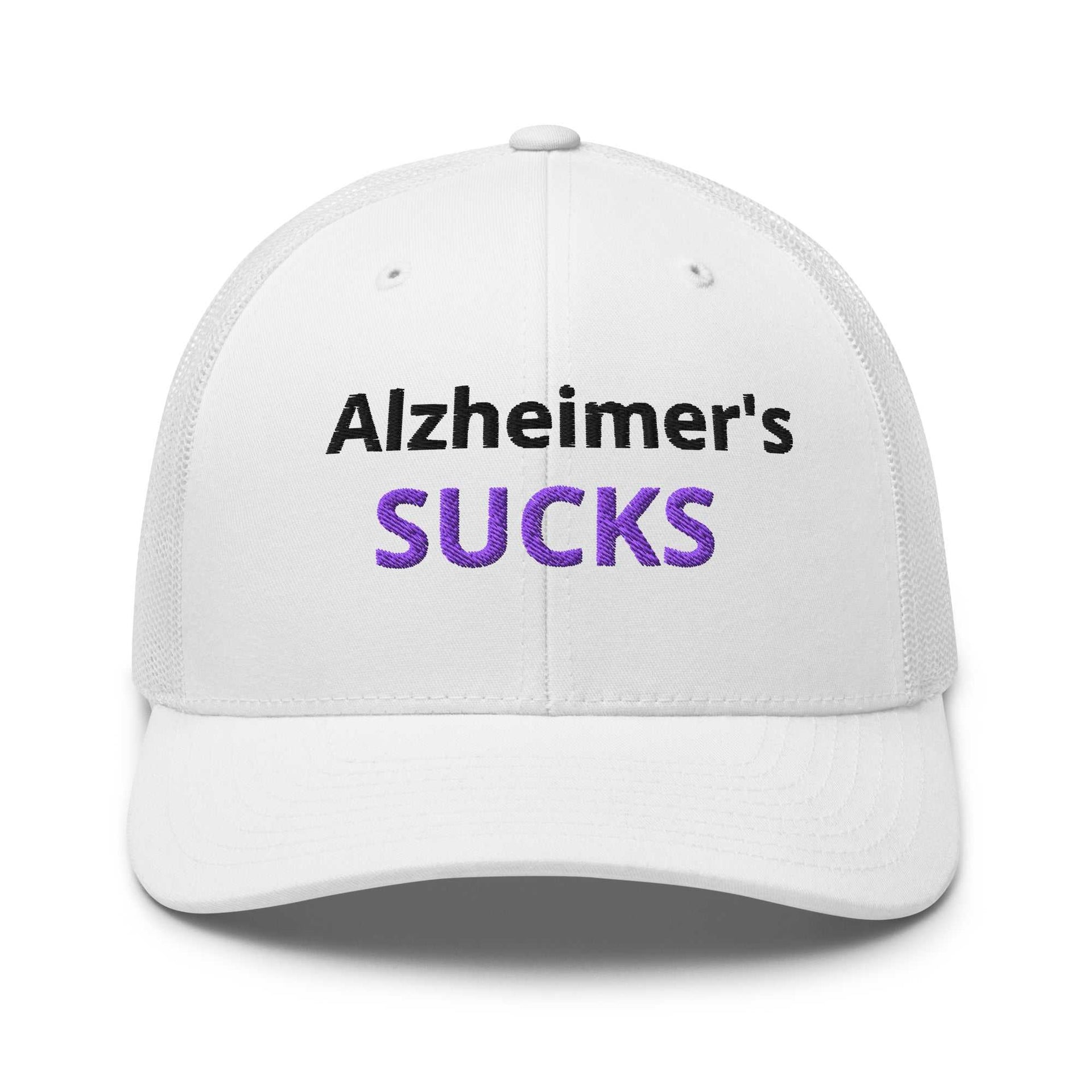 Alzheimer's Embroidered Trucker Cap - Show Your Support - Greg's AZ Store