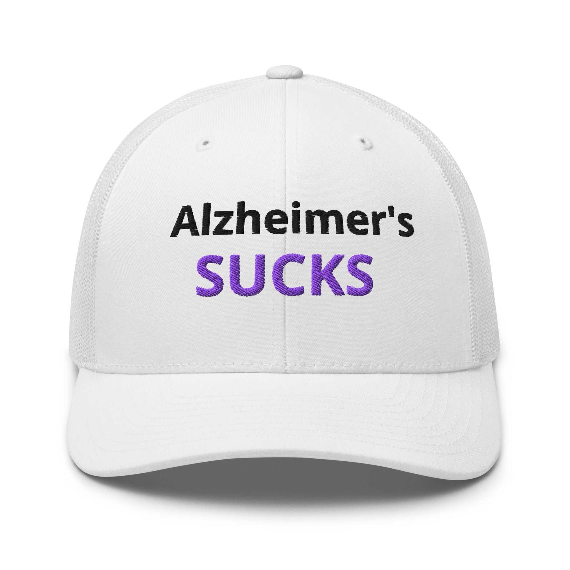 Alzheimer's Embroidered Trucker Cap - Show Your Support - Greg's AZ Store