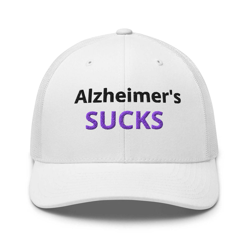 Alzheimer's Embroidered Trucker Cap - Show Your Support - Greg's AZ Store