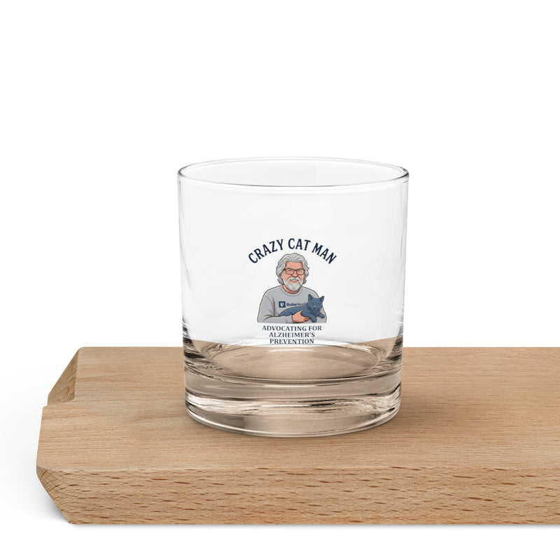 Elevate Your Spirits with The Cat Man Signature Rocks Glass: Supporting Alzheimer's Prevention-4
